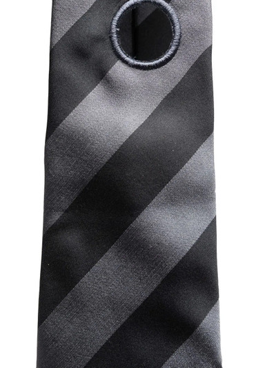 Off-White Regimental Meteor cut-out tie outlook