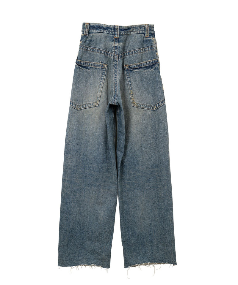 Amateur Sewn Like Wide Denim Pants 20