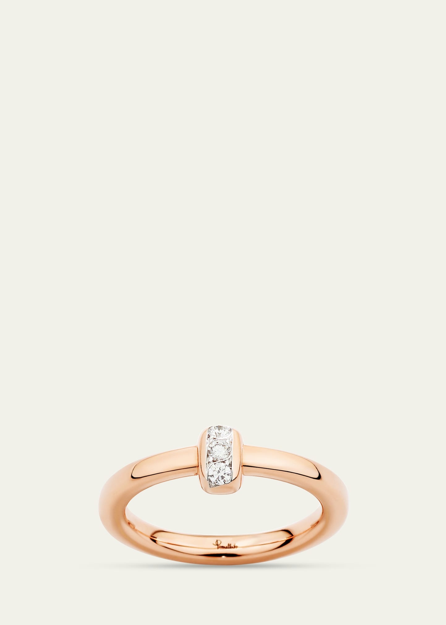 Together 18K Rose Gold Diamond Band Ring - 2