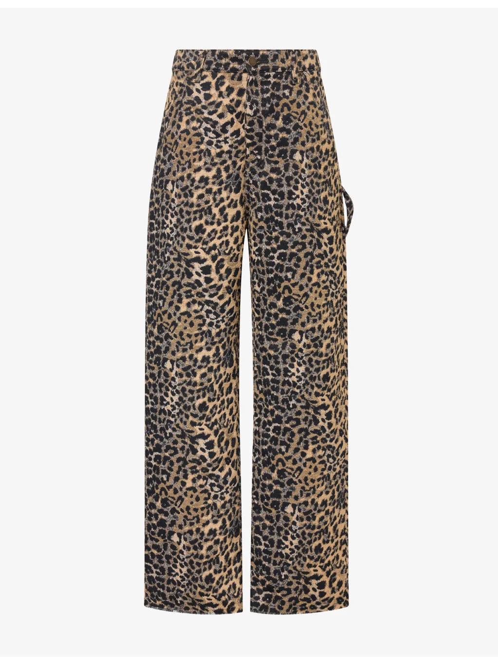 Lisa Leopard Cargo Woven Trousers - 1