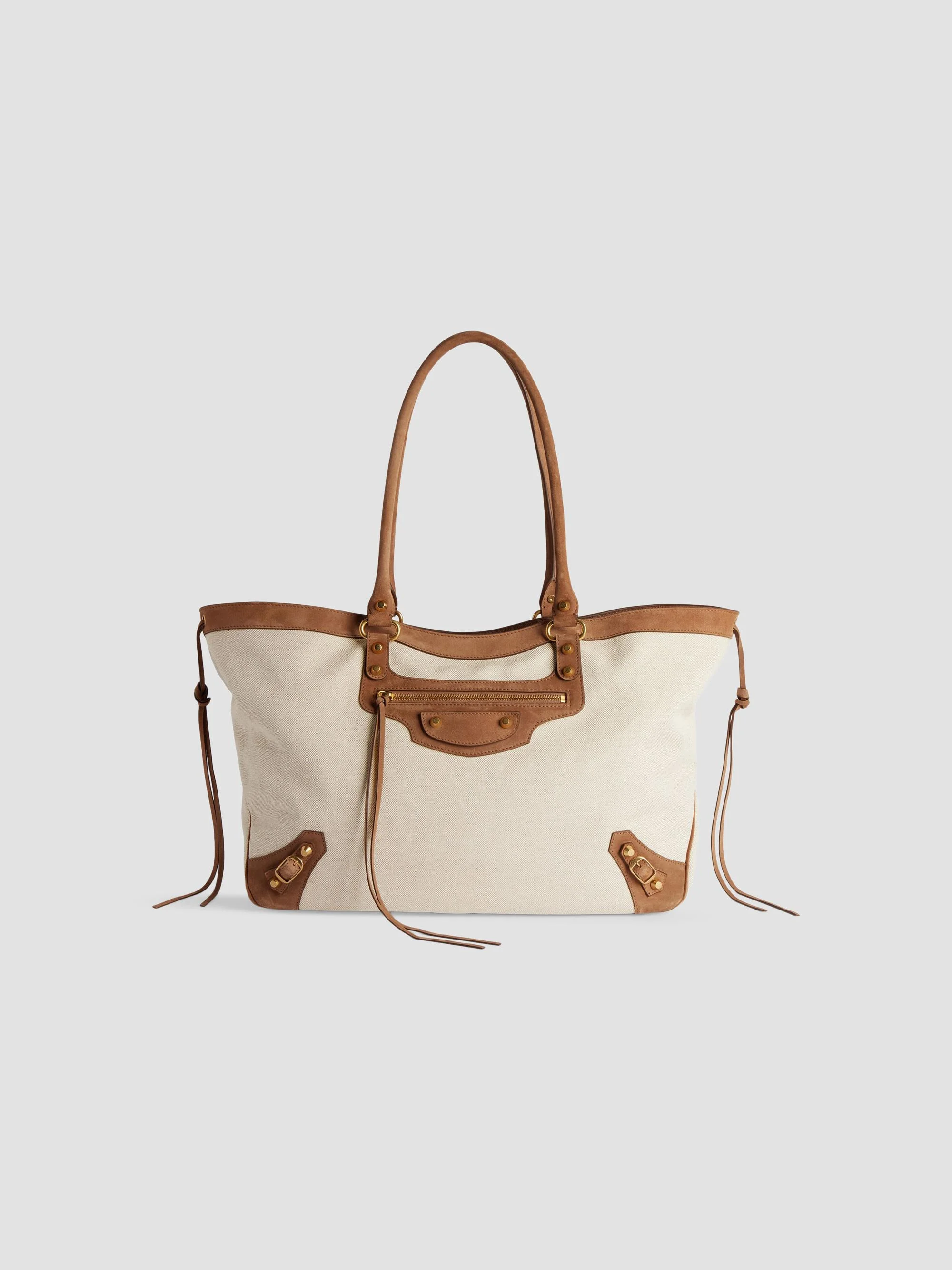 Women's Le City Beach Medium Tote Bag - Beige Camel - 1