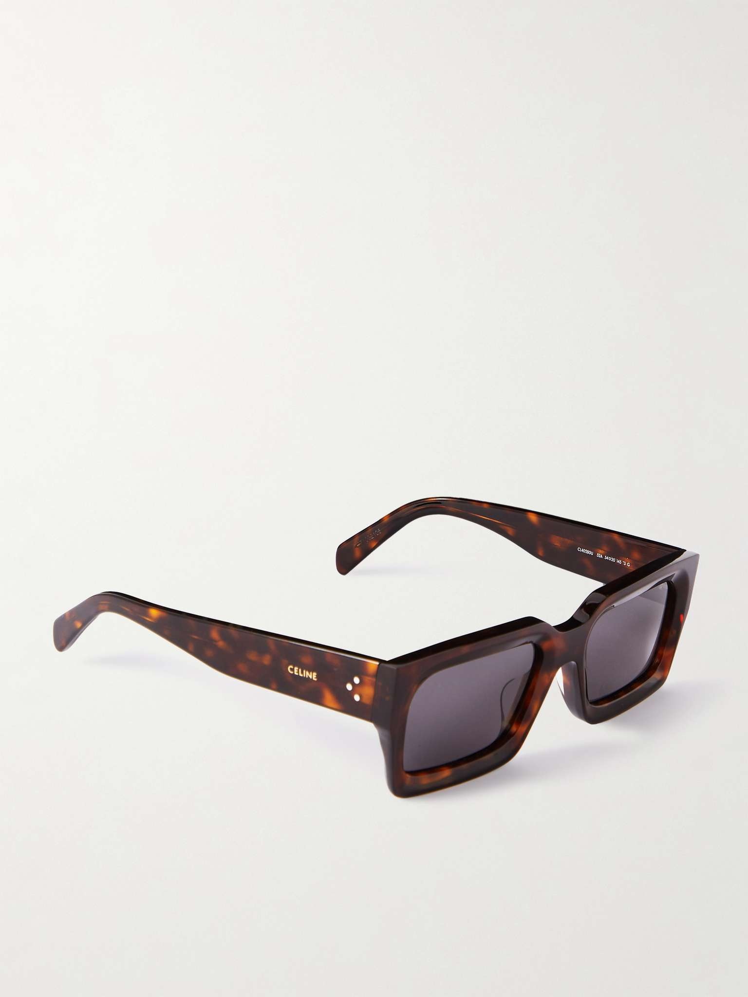 Rectangular-Frame Tortoiseshell Acetate Sunglasses - 2