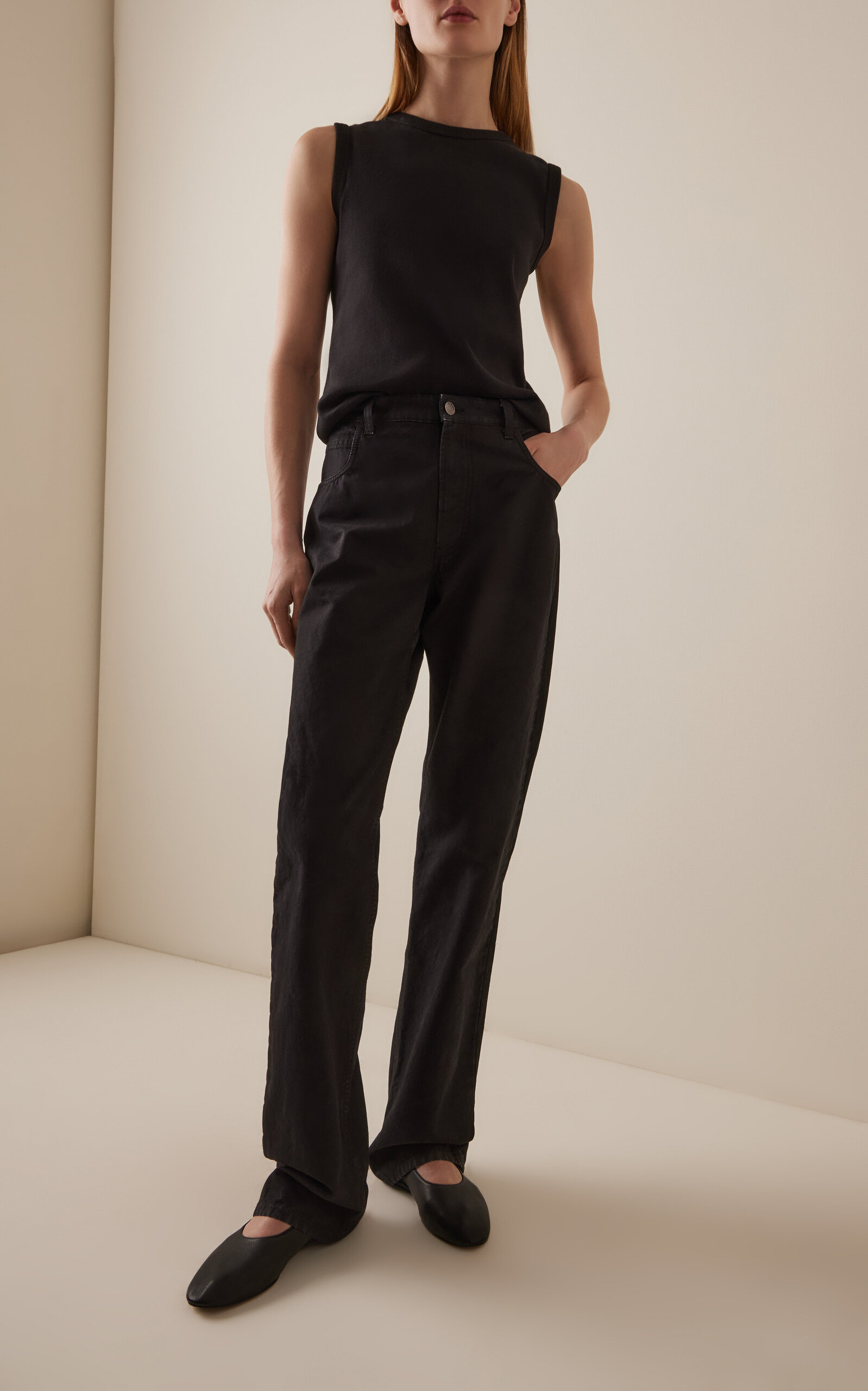 Wody Sleeveless Cotton Tee black - 3