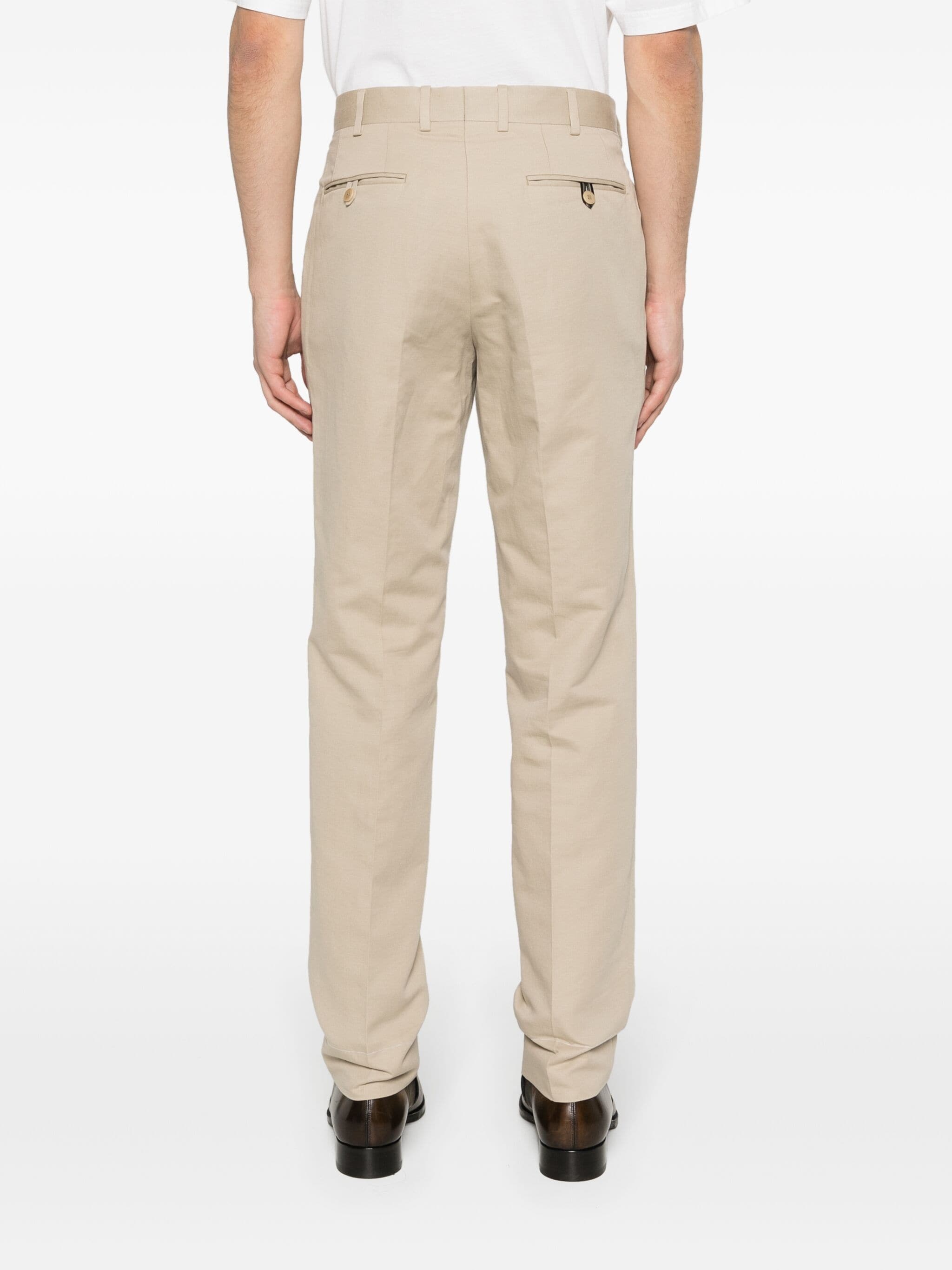 SLIM-CUT CHINO TROUSERS - 4