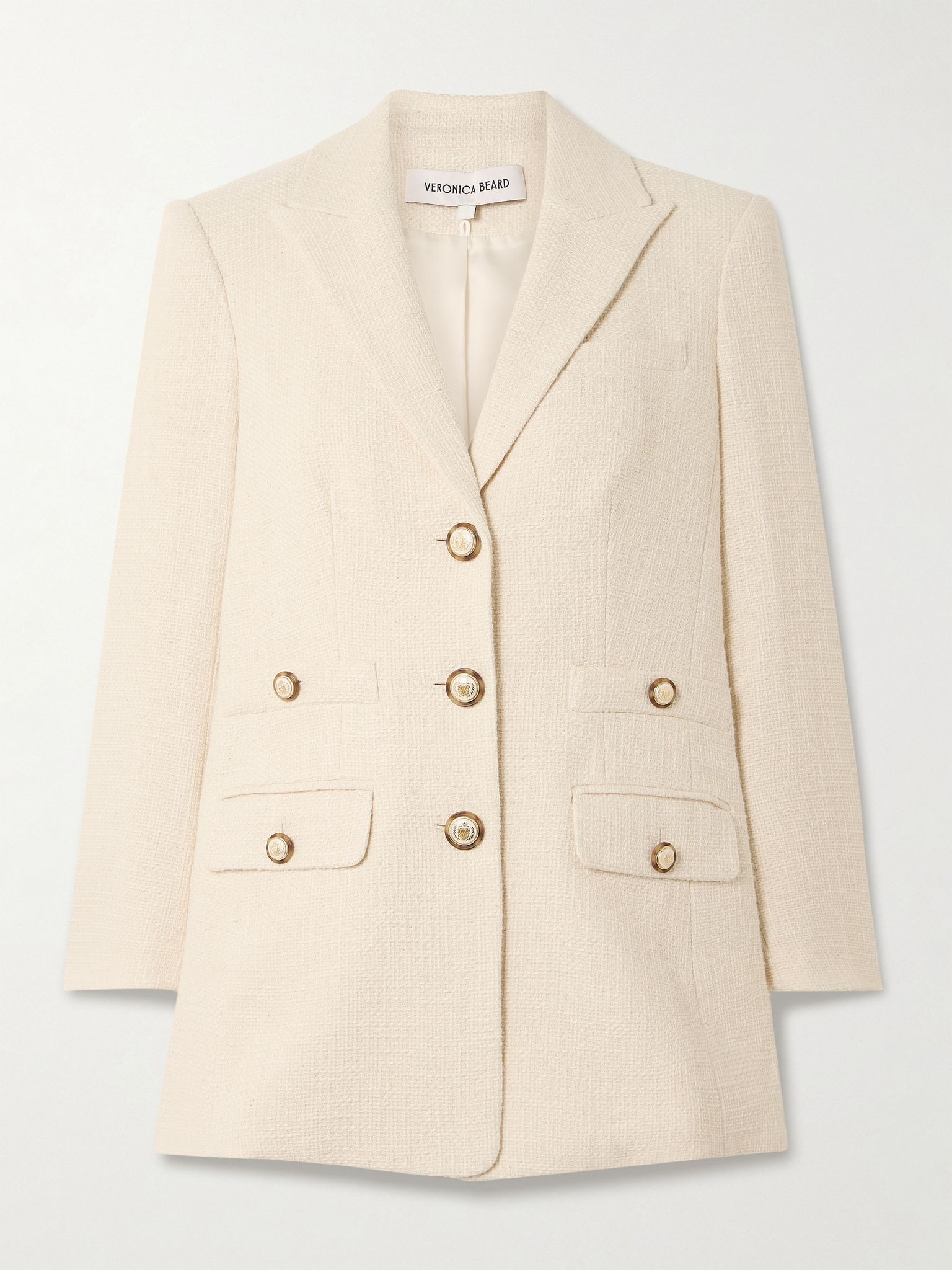 Terre Dickey cotton blazer Ecru - 1