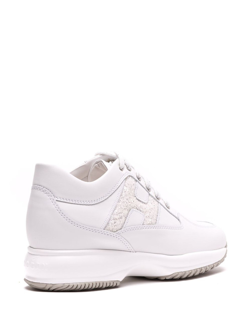 logo round-toe sneakers 4