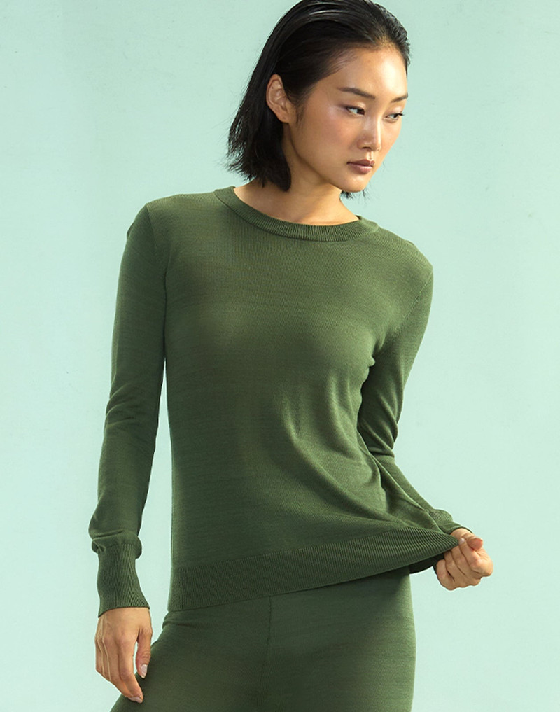 CYNTHIA ROWLEY Aspen Crewneck Knit Top outlook