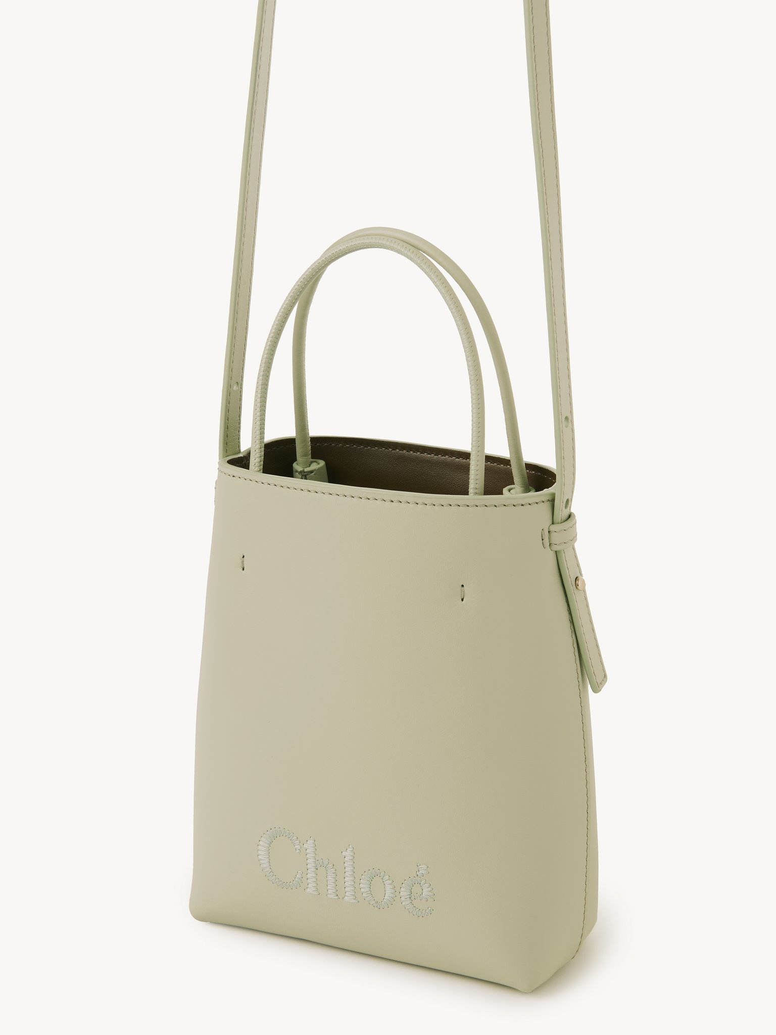 MICRO CHLOÉ SENSE TOTE BAG IN LEATHER - 2