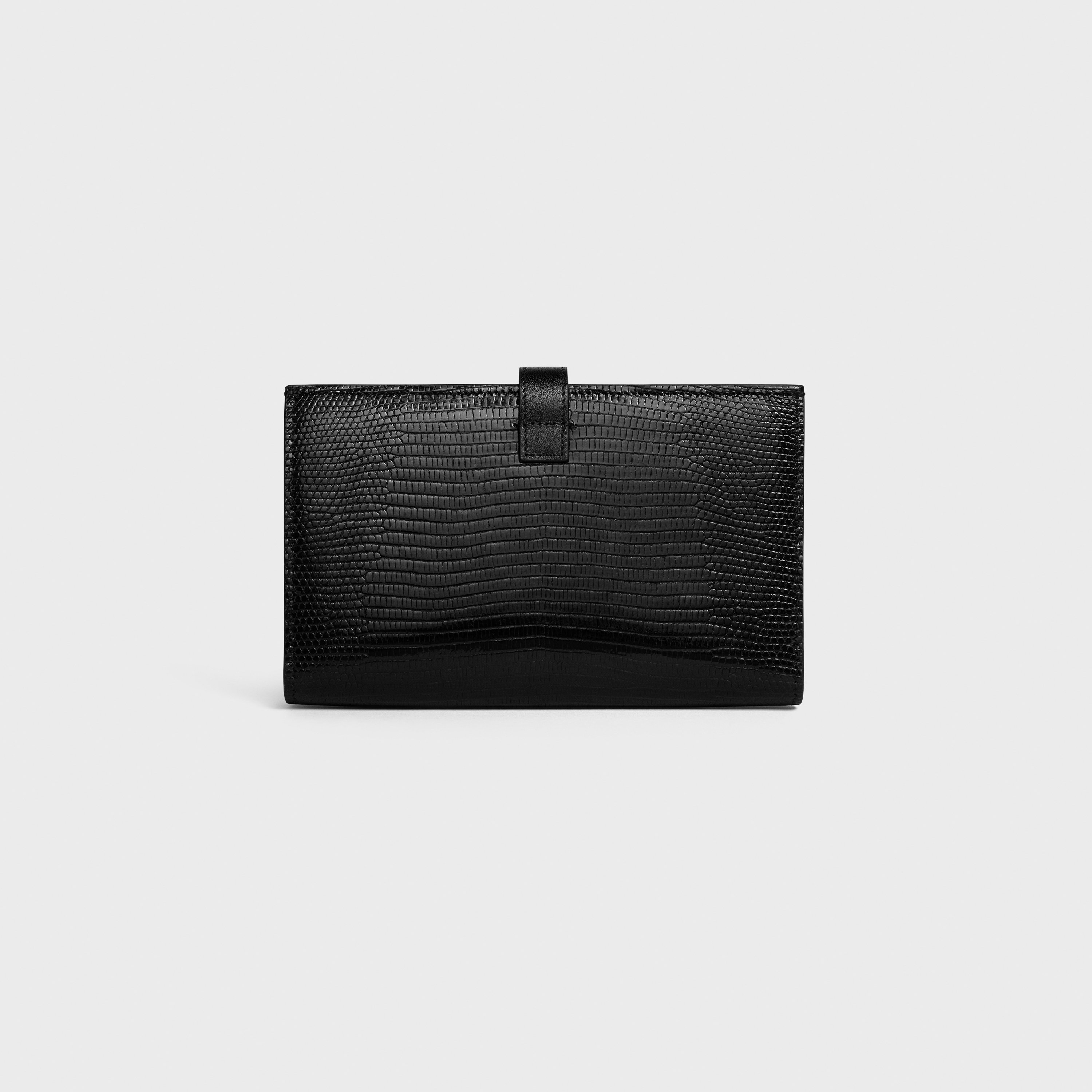 Large strap wallet in Lizard - 3