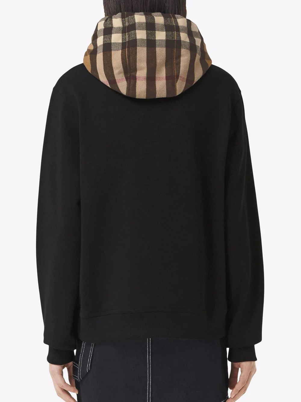Vintage-check cotton hoodie - 4