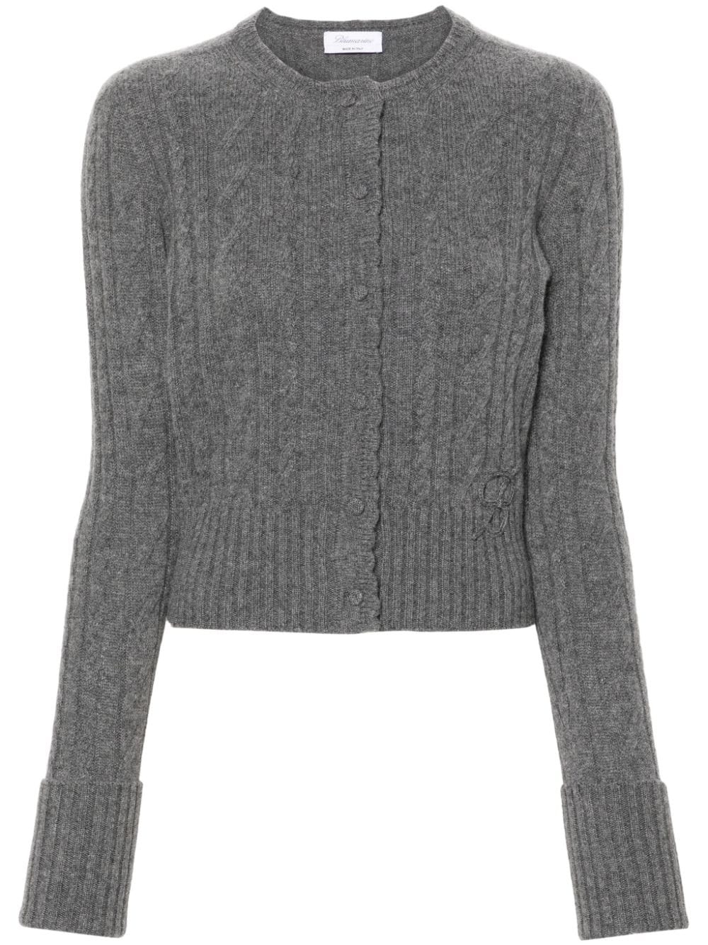 cable-knit cardigan - 1