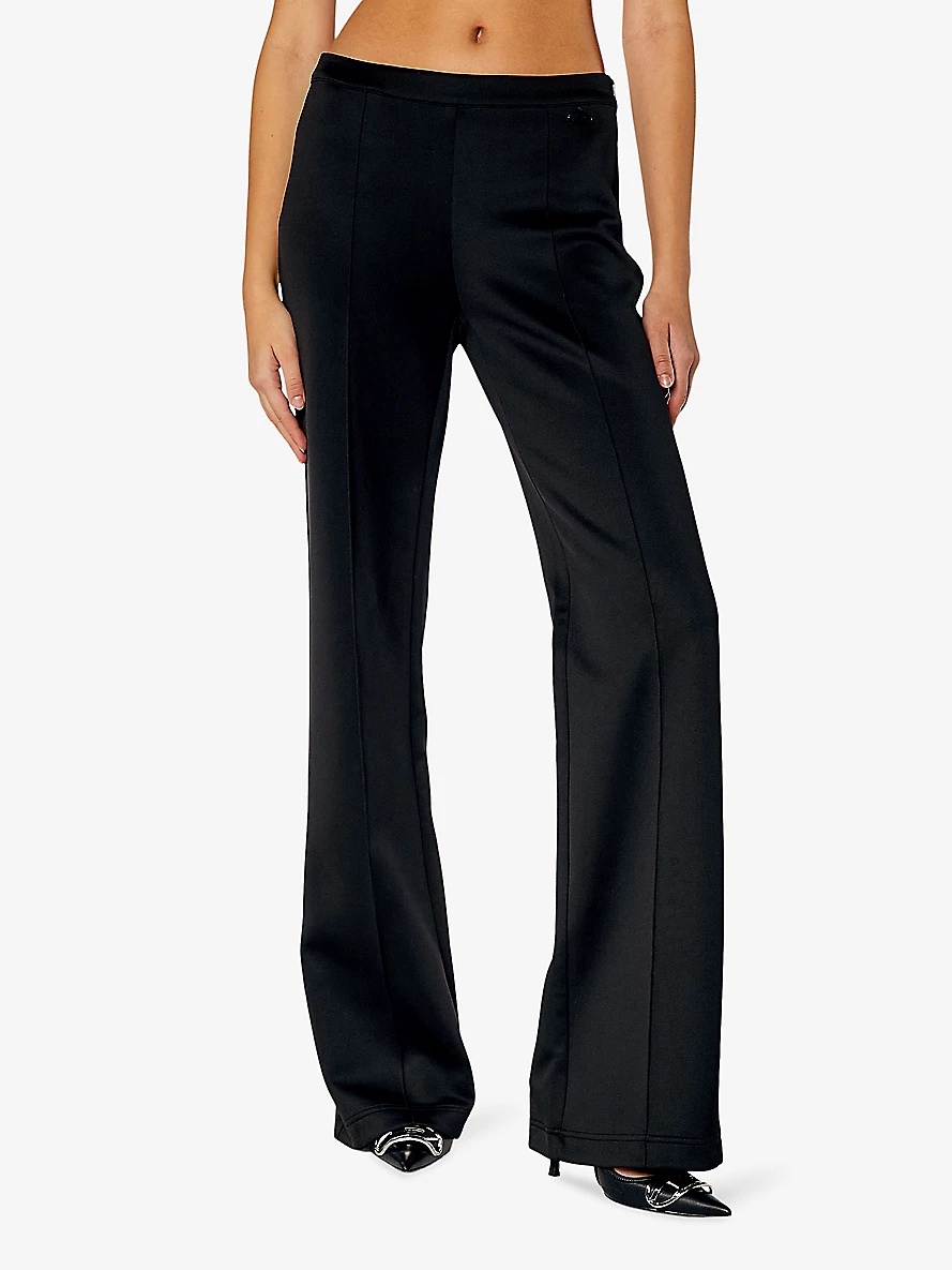 P-Maevy cut-out bootcut-leg mid-rise stretch-woven trousers - 3