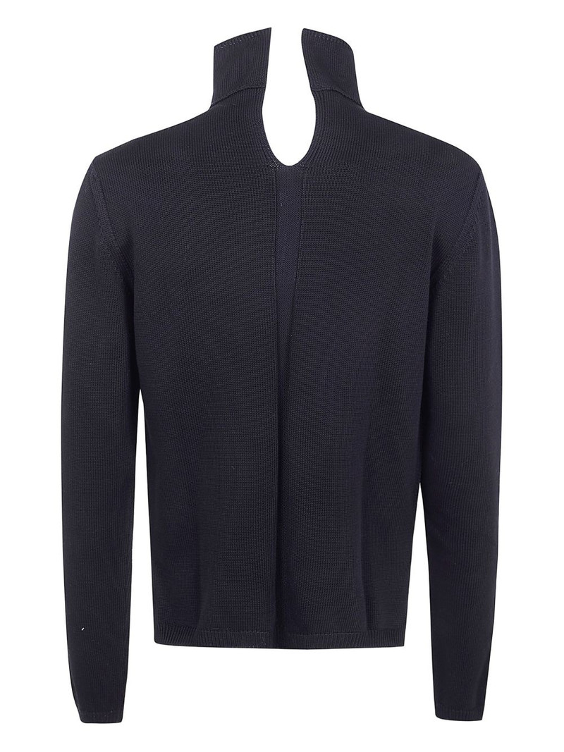 Rick Owens high-neck cut-out sweater outlook