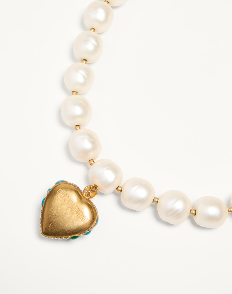 COEUR ROYAL NECKLACE IN METAL, RESIN, ENAMEL AND SWAROVSKI® CRYSTALS 4