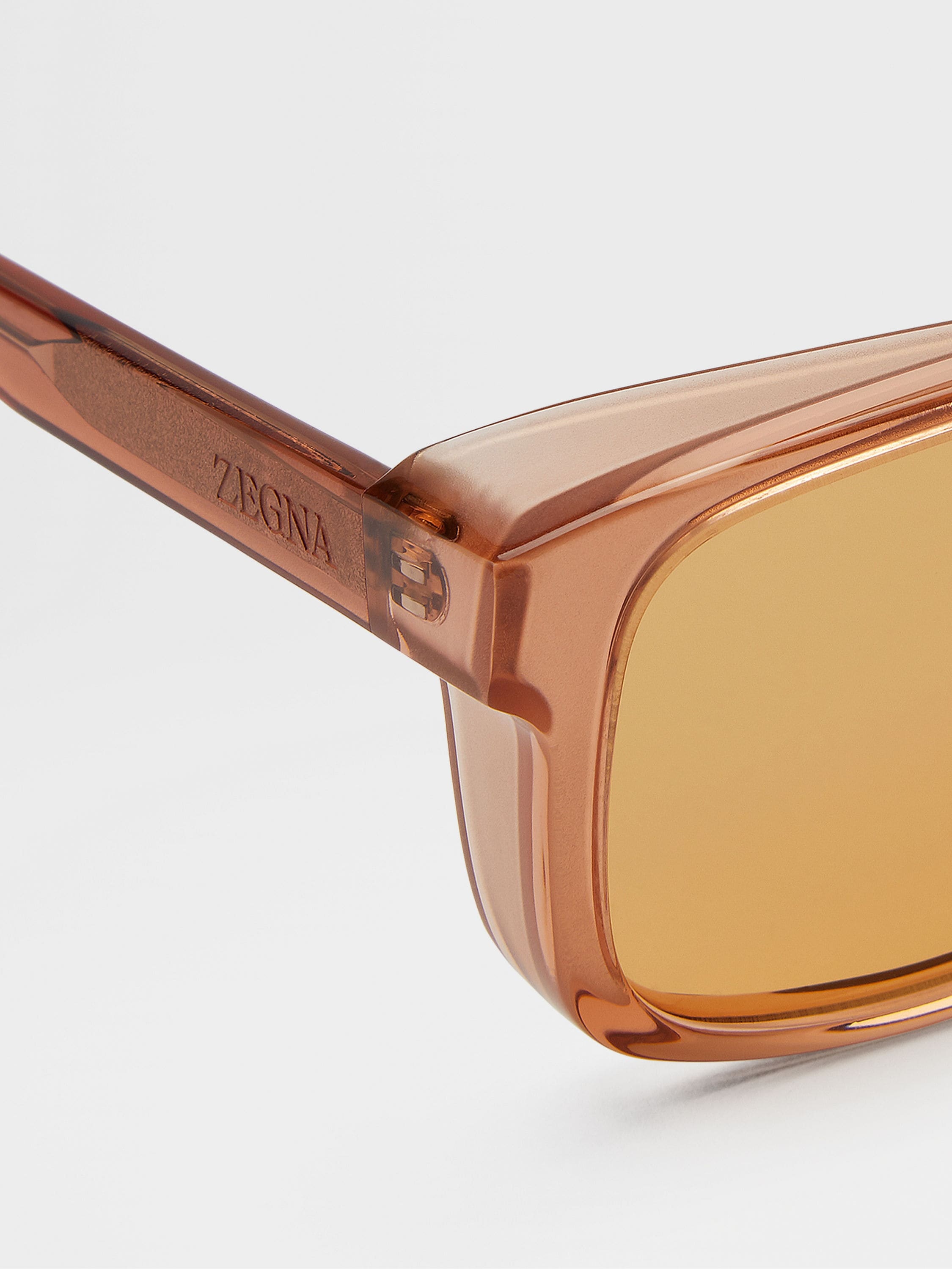 TRANSPARENT VICUNA COLOR ACETATE SUNGLASSES - 2