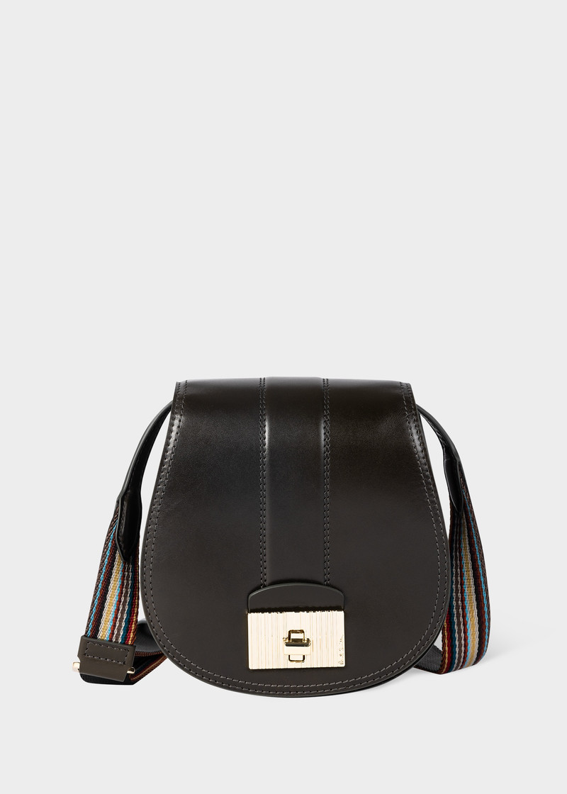 Women's Dark Green Leather Tear Drop Bag 1