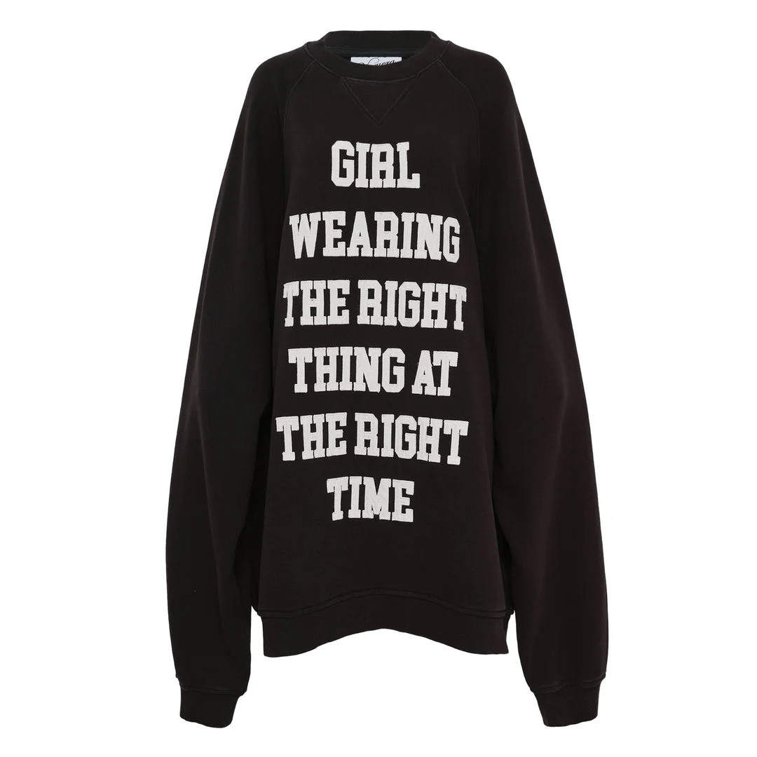 Women Oversized Sweatshirt - 1