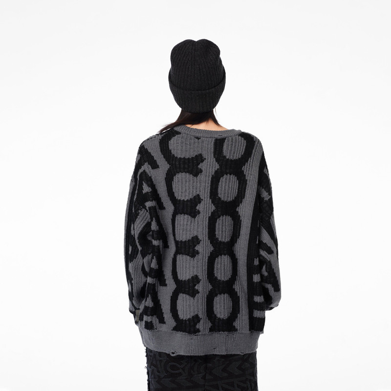 THE MONOGRAM DISTRESSED SWEATER 7