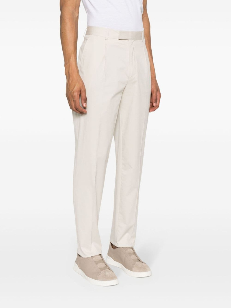mid-rise pleated chino trousers 3