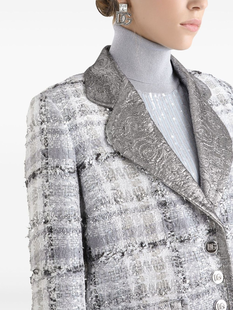 tartan-check blazer 5