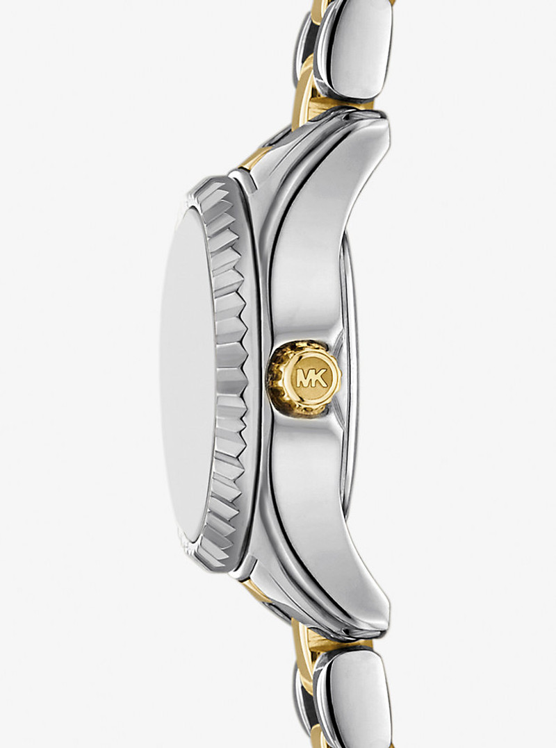 MICHAEL KORS Micro Lexington Pavé Two-Tone Watch outlook