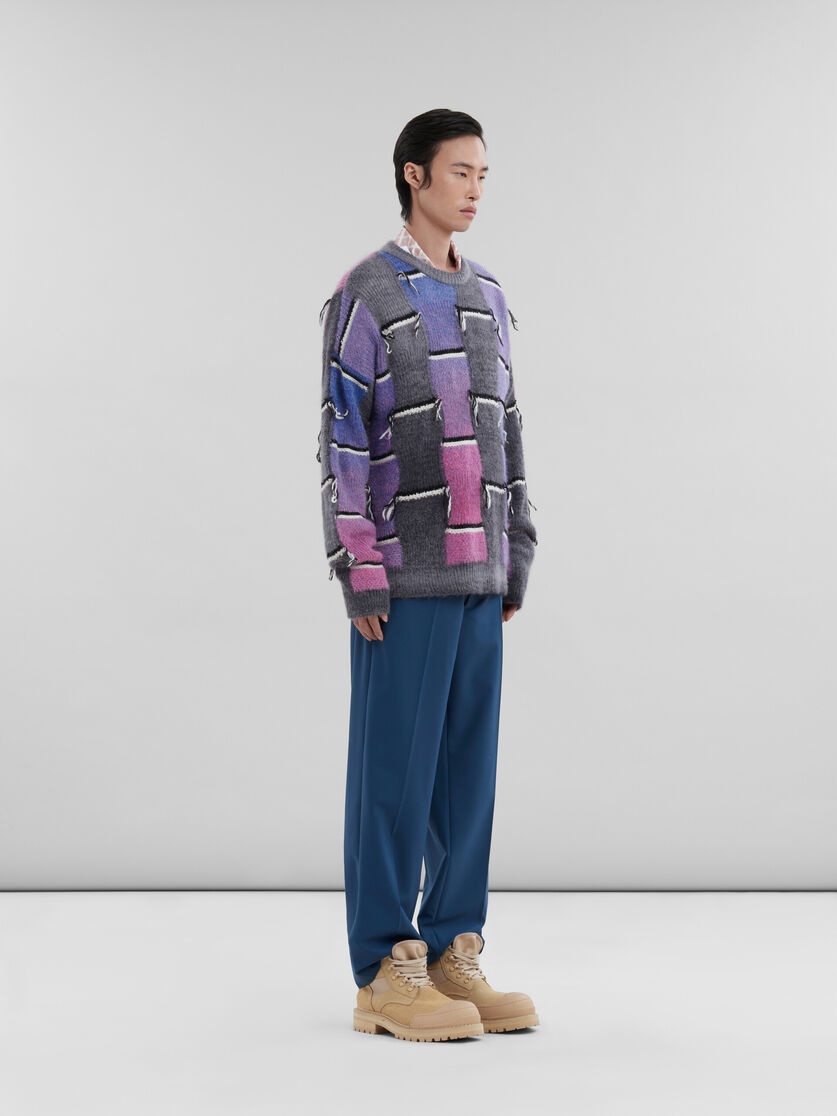 PINK POPLIN BOWLING SHIRT WITH LANDSCAPES PRINT - 5