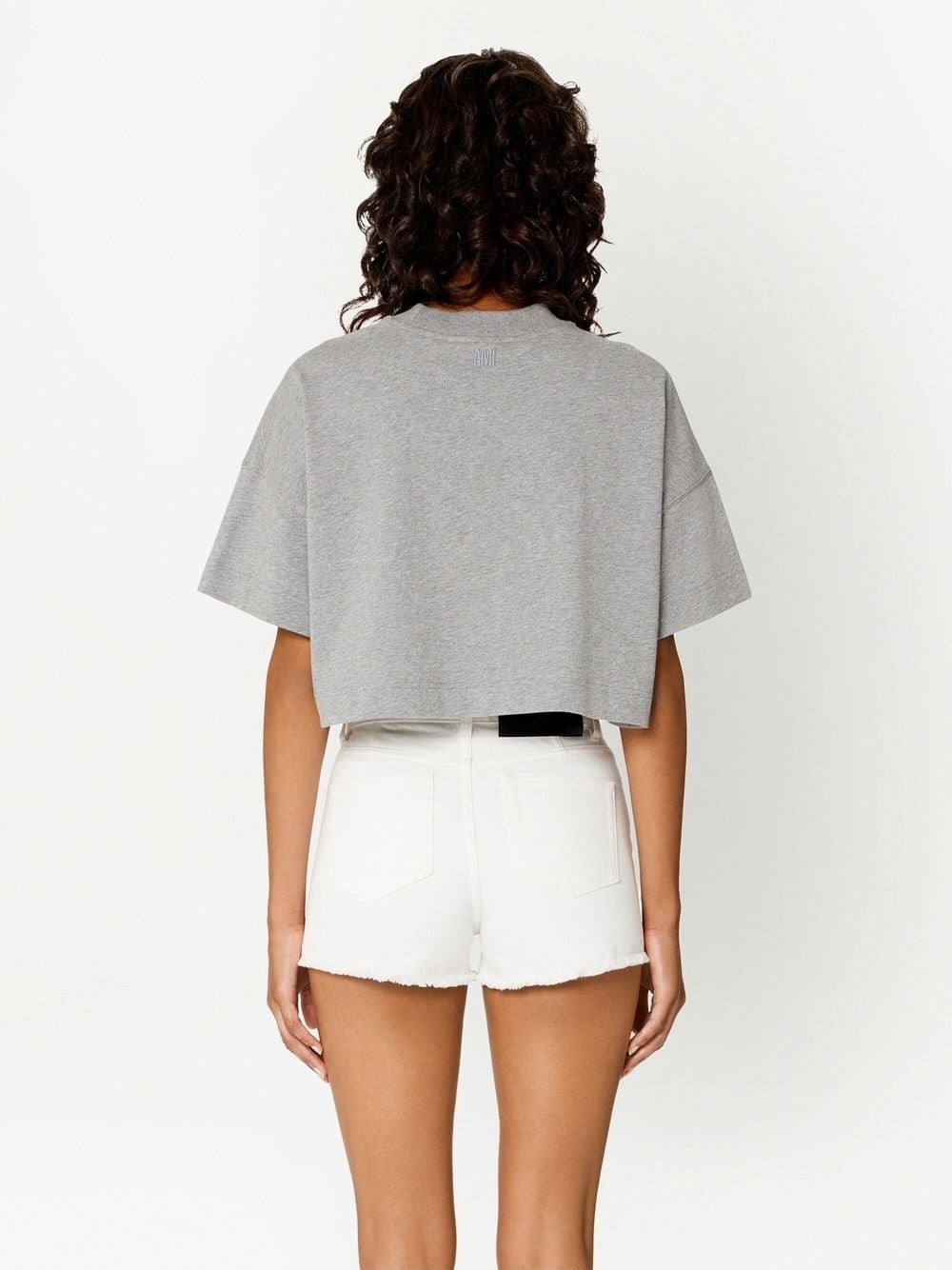 Couer Sacré cropped cotton T-shirt - 3