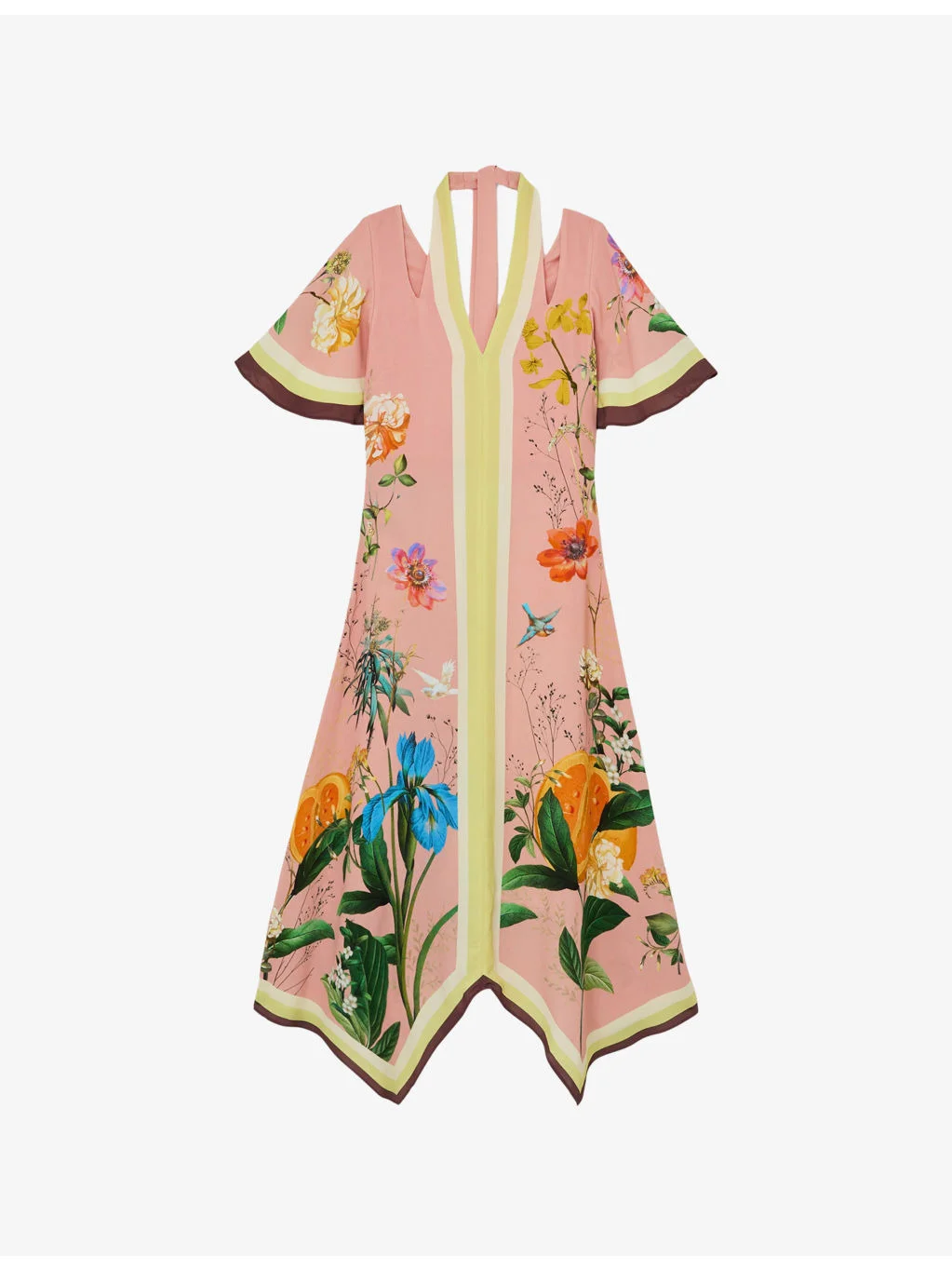Flossy Floral-Print Cut-Out Woven Midi Dress - 1