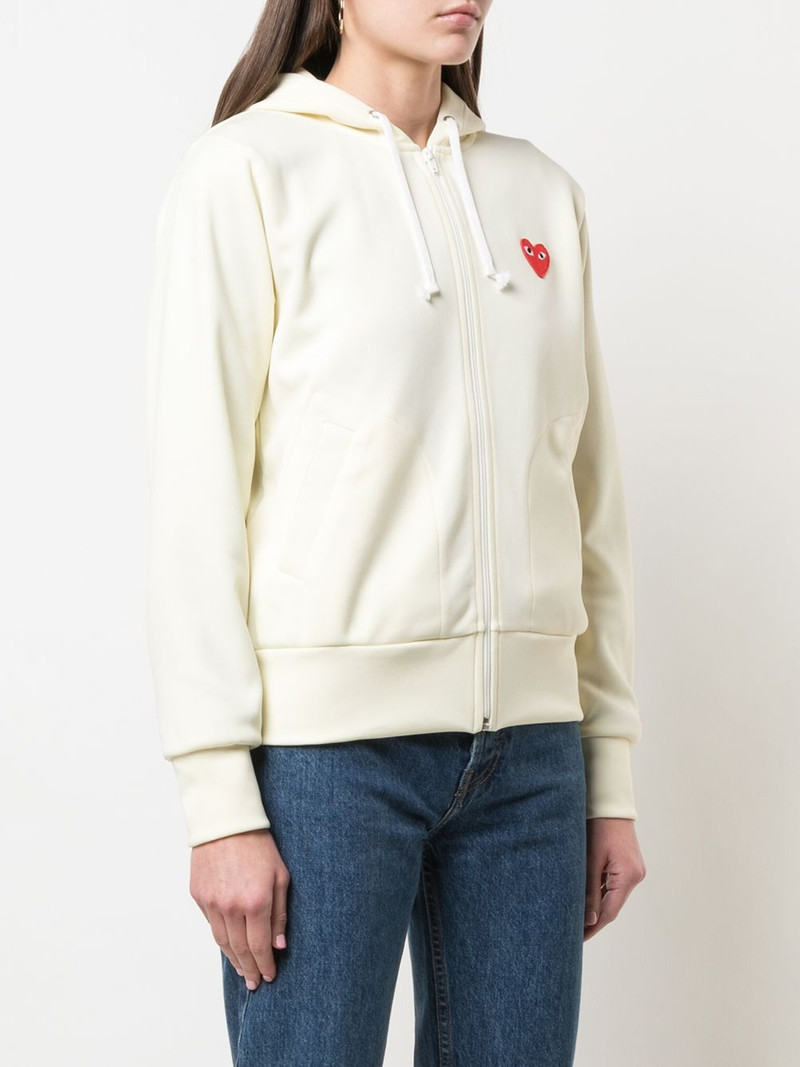 heart-patch zip-up hoodie 3