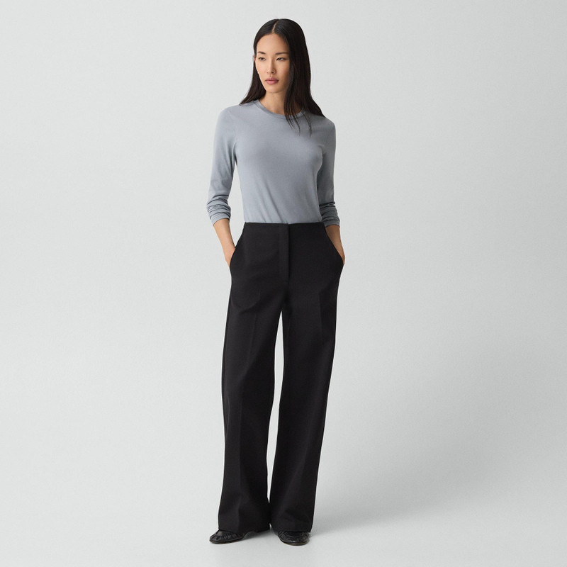 Theory Tiny Long-Sleeve Tee in Organic Cotton outlook