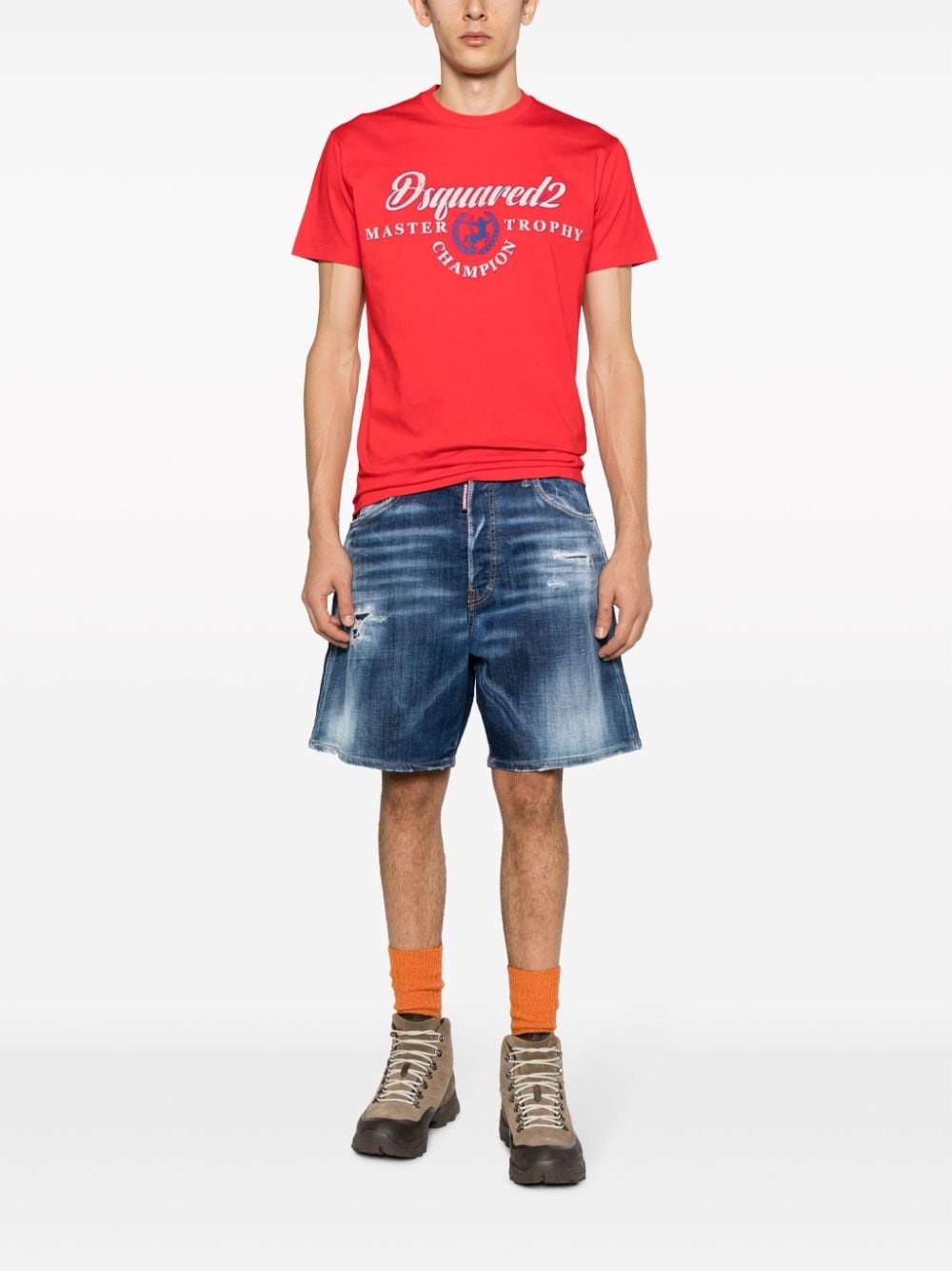 logo-print cotton T-shirt - 2
