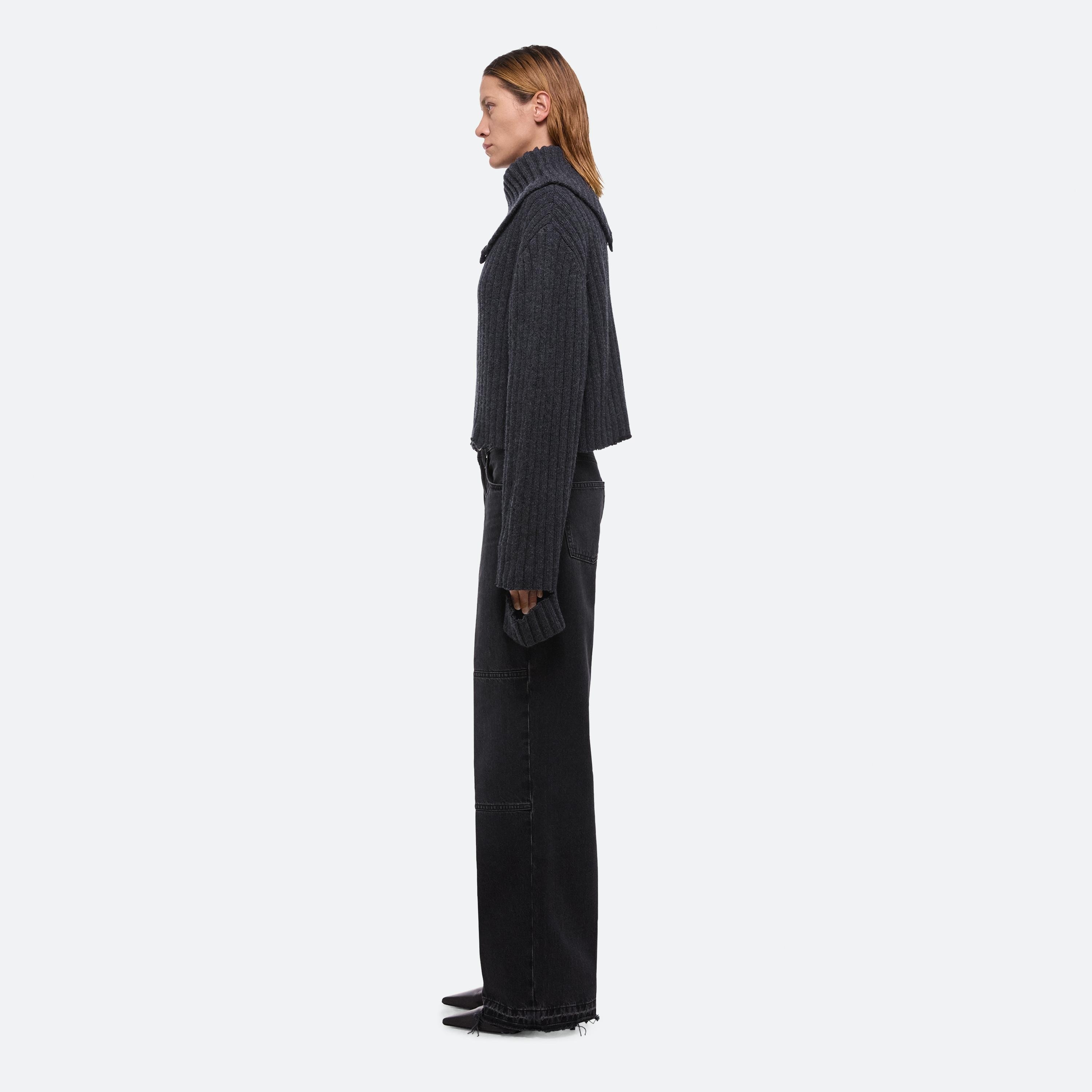 DISTRESSED RIB TURTLENECK - 4