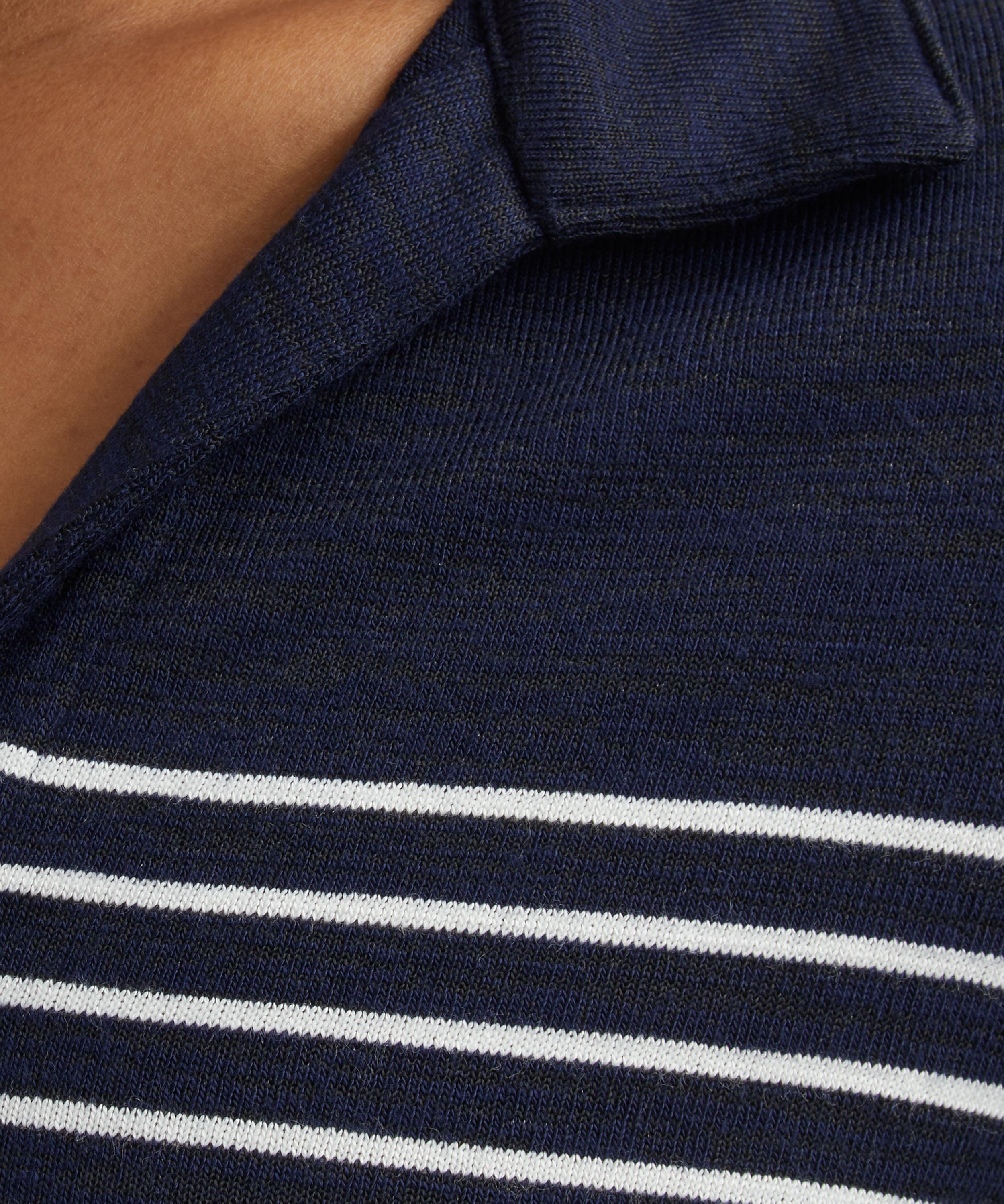 The Stripe Knit Short Sleeve Polo - 5