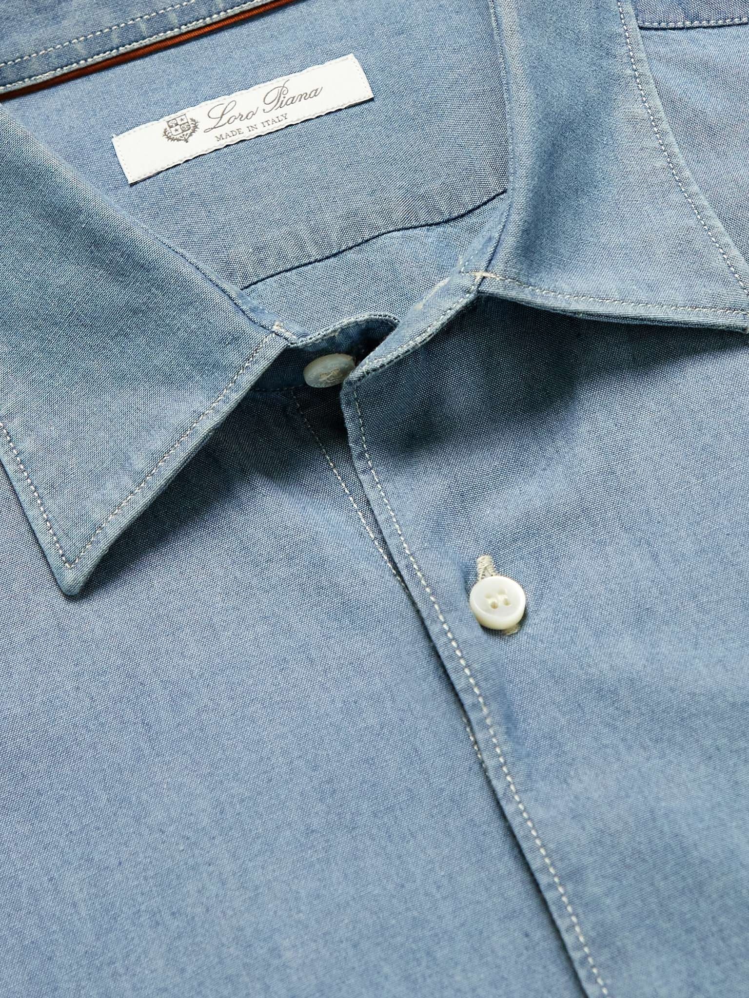 Arthur Preston Cotton-Chambray Shirt - 5