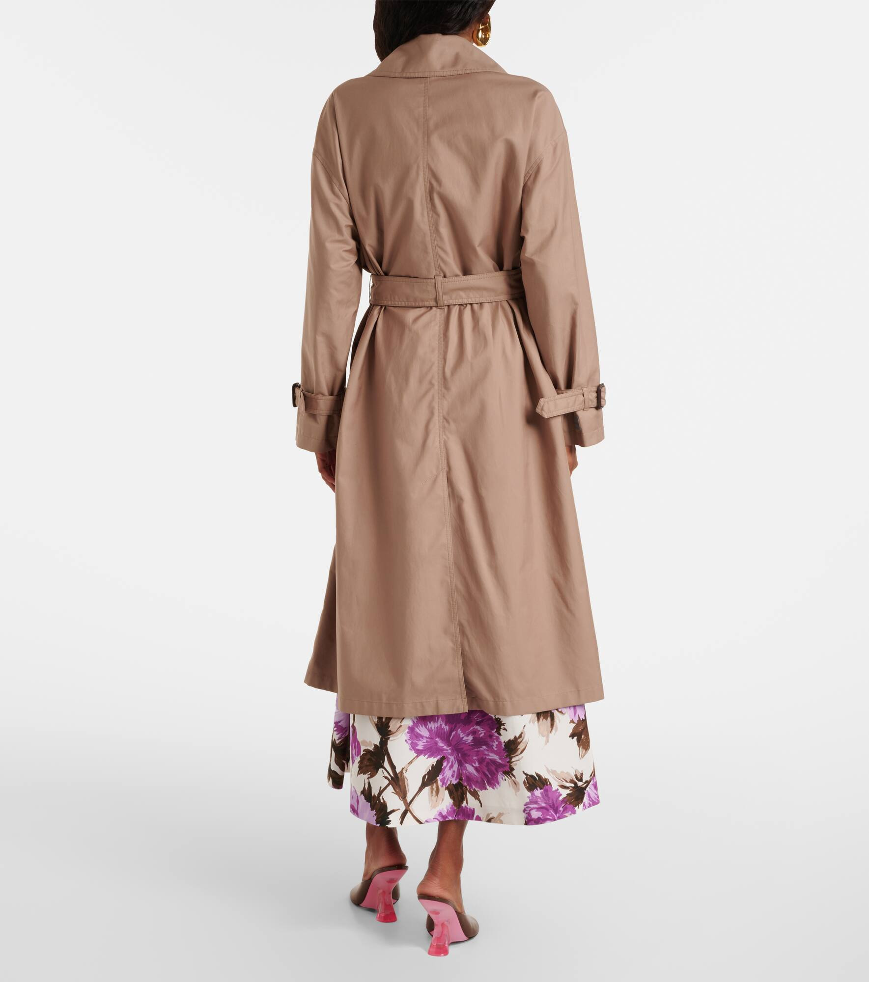 Fiorito cotton-blend twill trench coat - 3