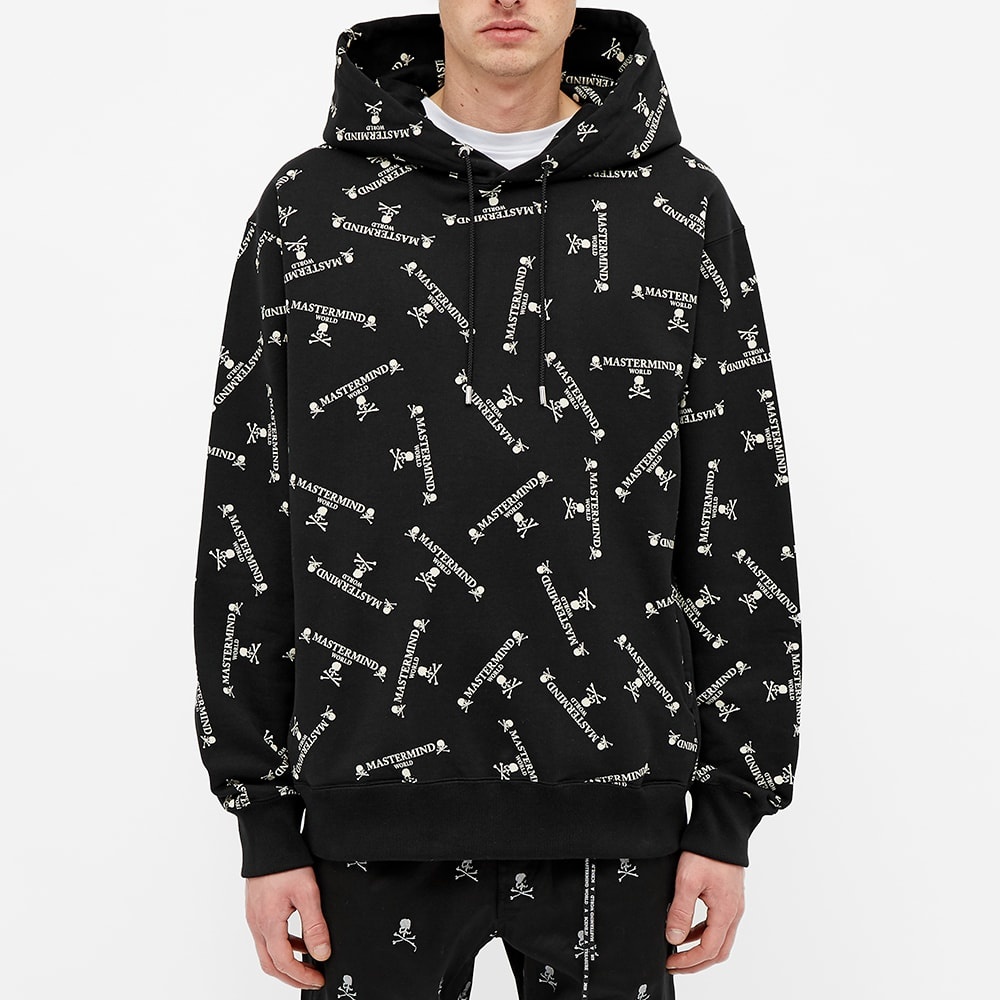 MASTERMIND WORLD All Over Print Hoody - 4