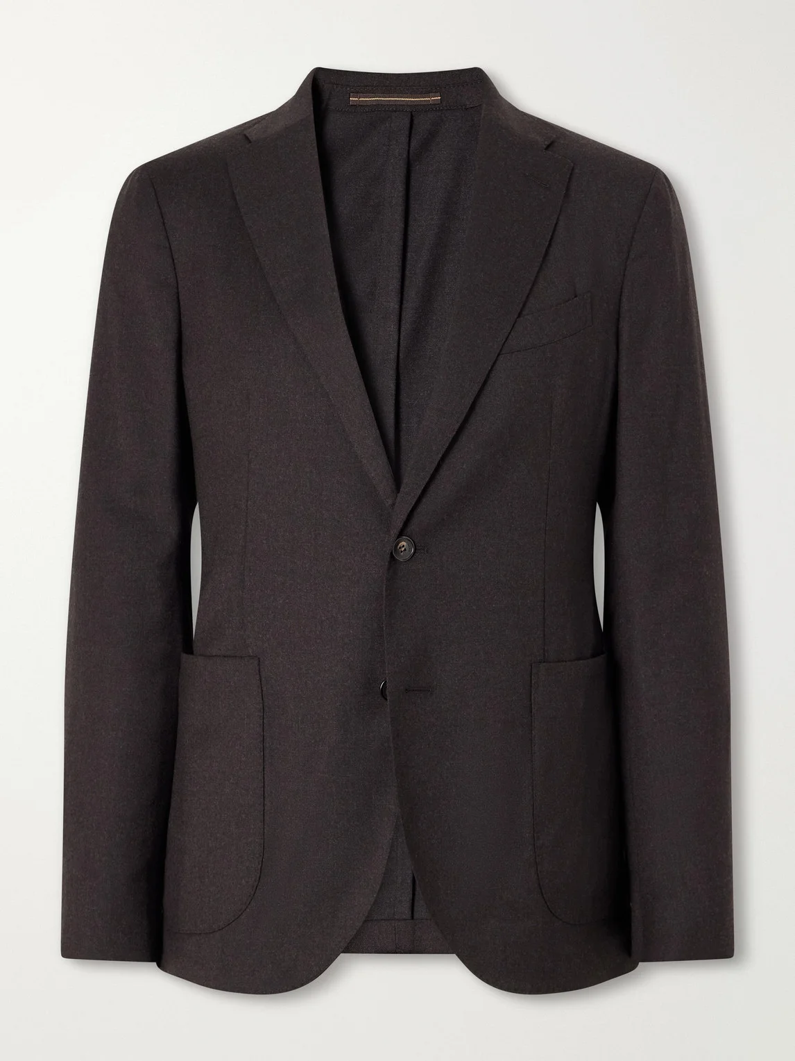 Wool-Blend Flannel Suit Jacket - 1