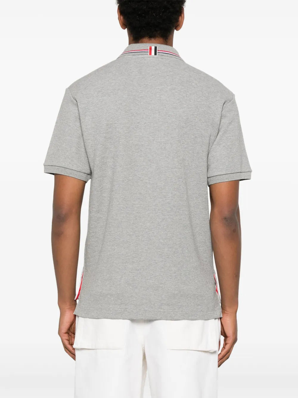 Cotton Waffle Rib Cuff Polo Men - 3