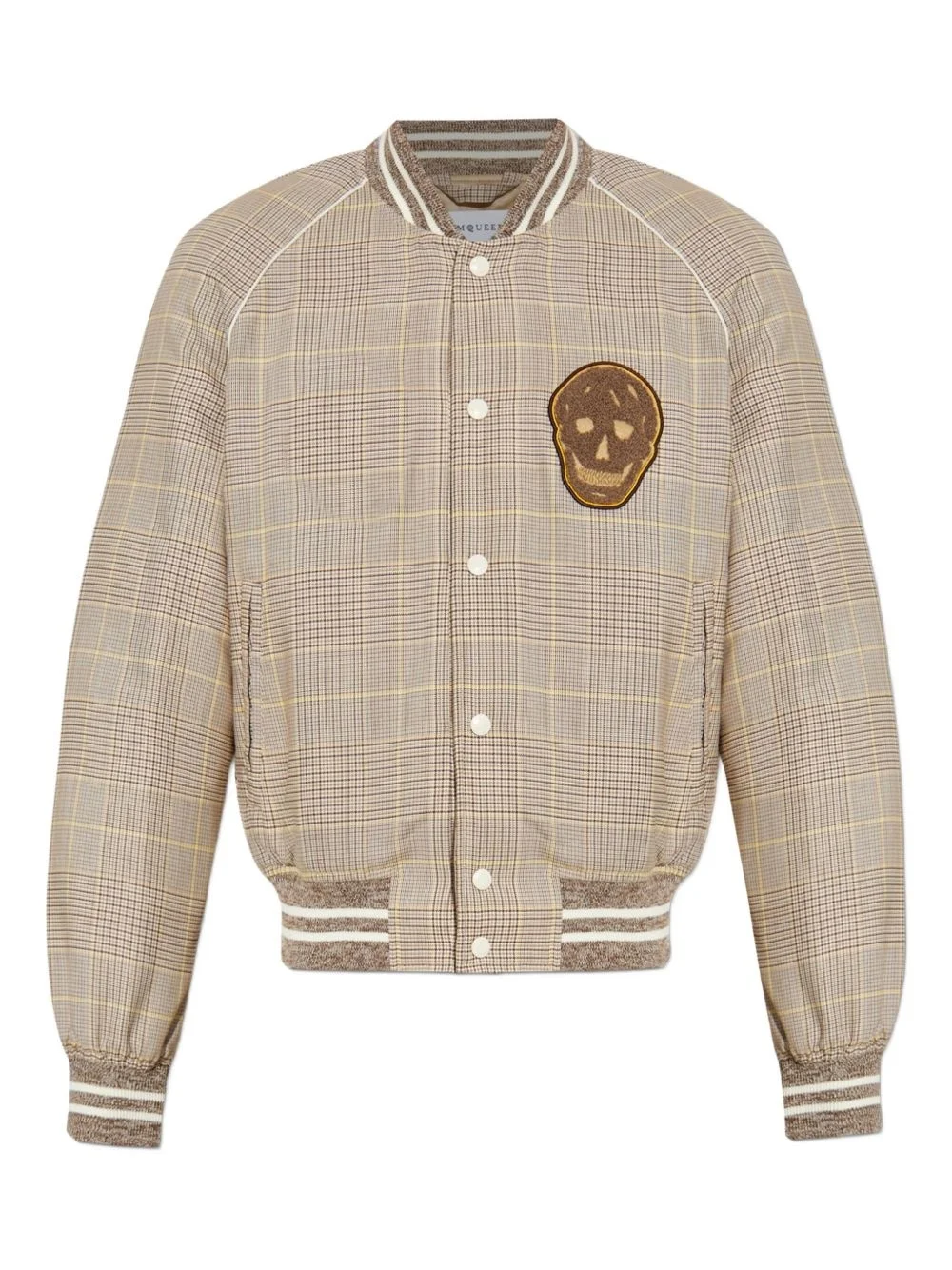 checked bomber jacket - 1