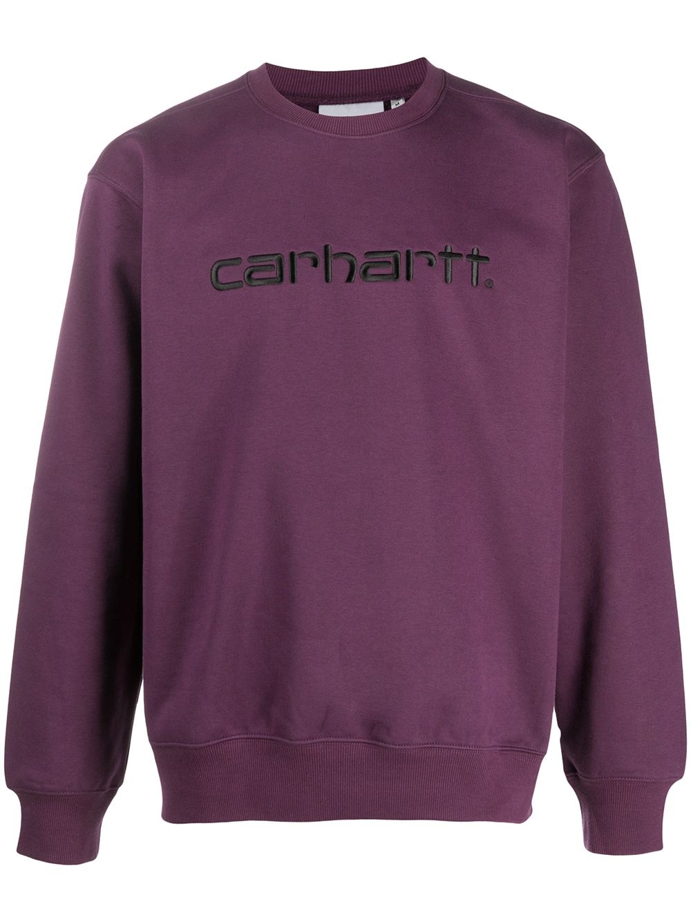 long-sleeved embroidered logo jumper - 1