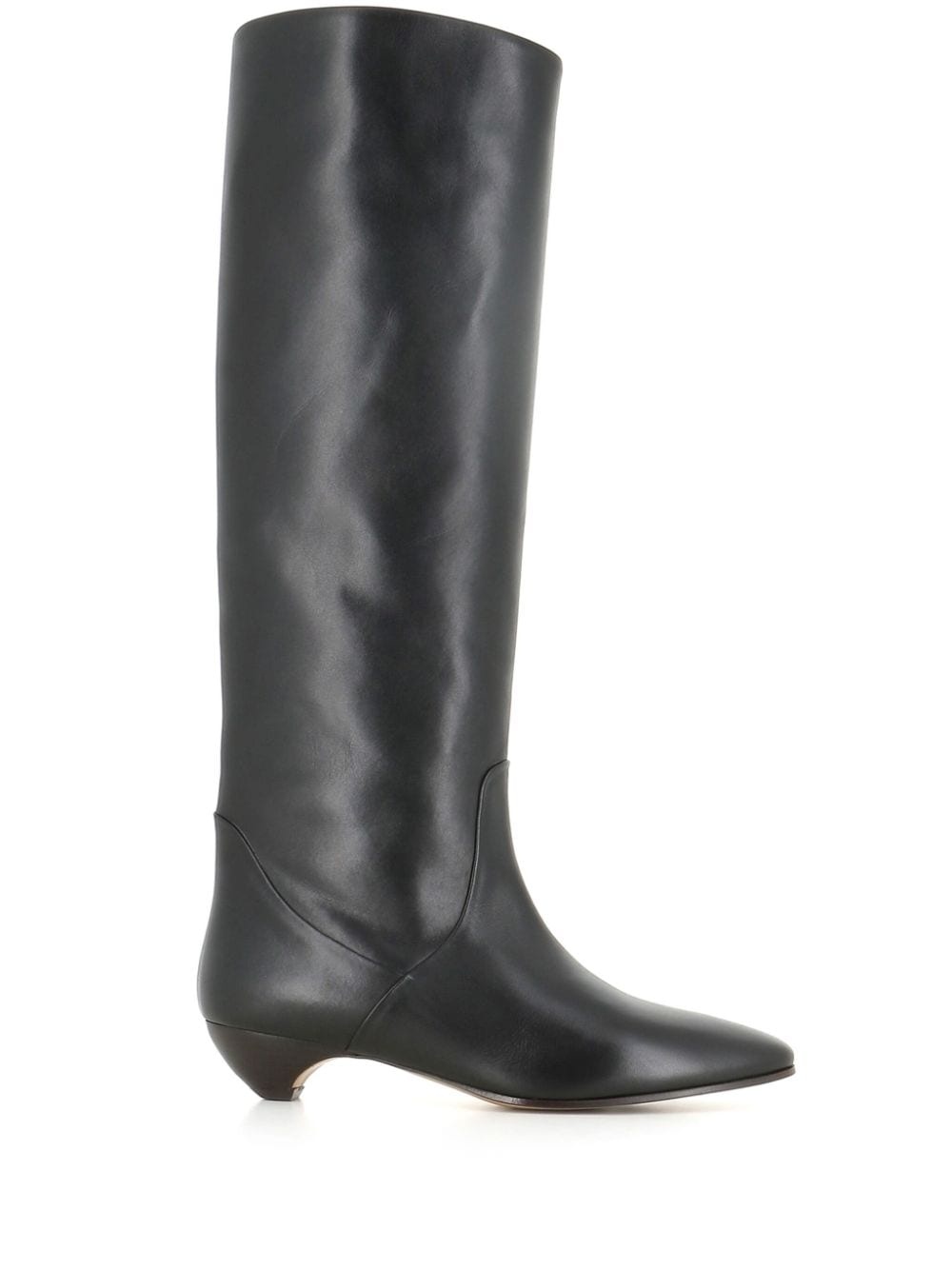 knee-high leather boots - 1