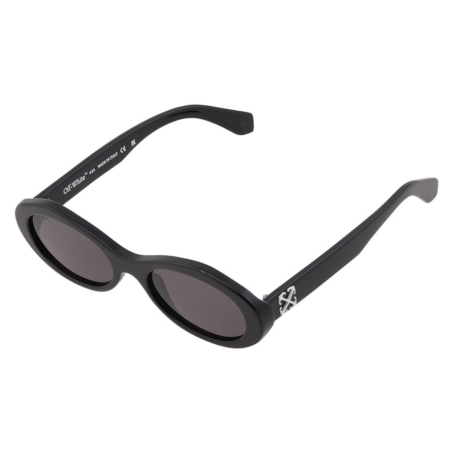Off-White EDISON Dark Grey Oval Men's Sunglasses OERI13G 1007 55 - 3