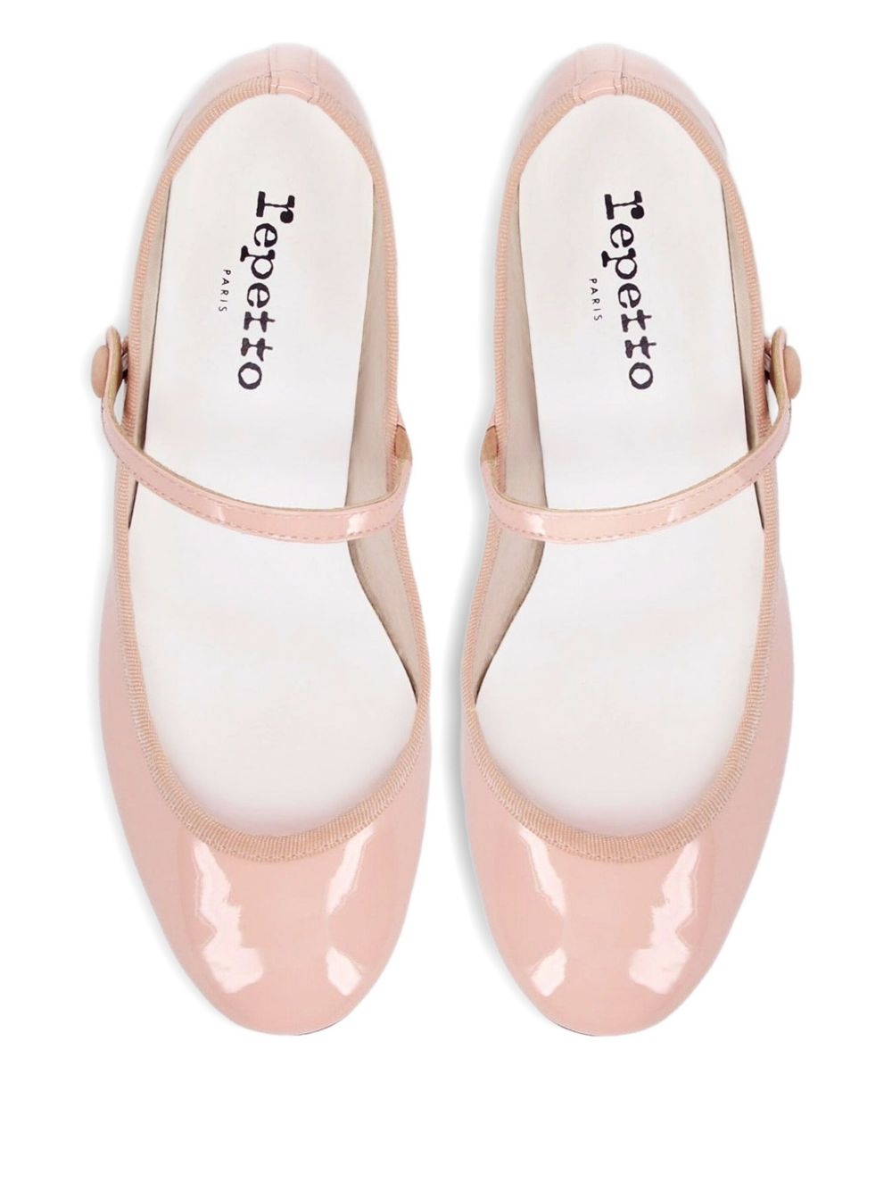 30mm patent leather button-fastening heeled pumps - 2