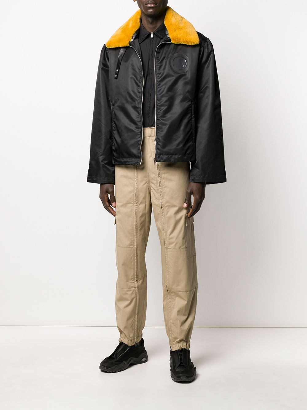 full zip multi-pocket cargo trousers - 2