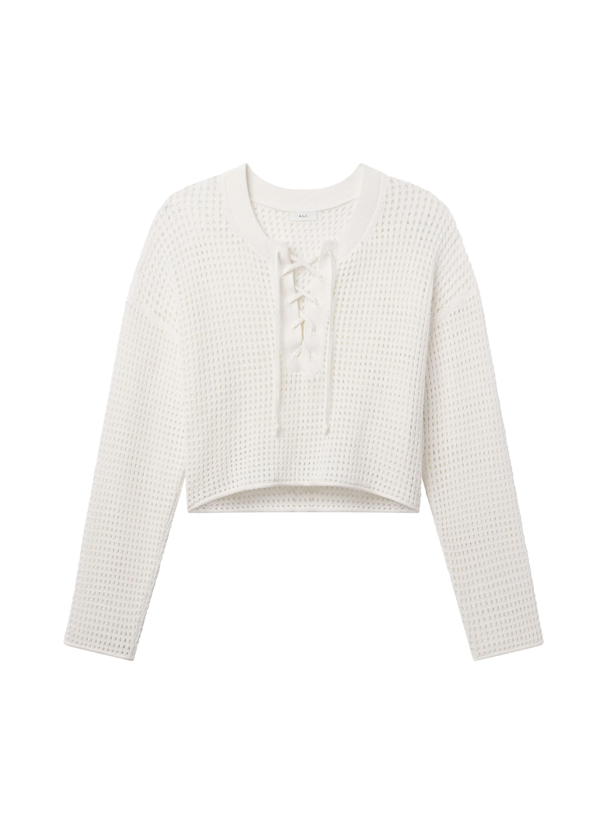 Dana Cotton Pointelle Sweater - 1