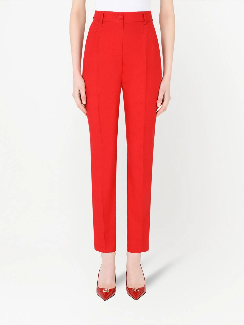 high-waist tailored suit trousers - 3