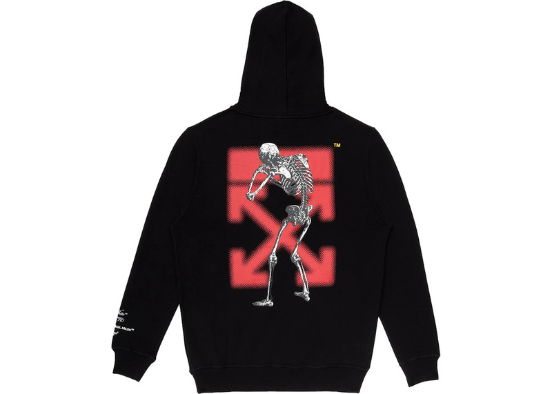 Off-White OFF-WHITE Undercover Skeleton RVRS Hoodie Black/Multicolor outlook