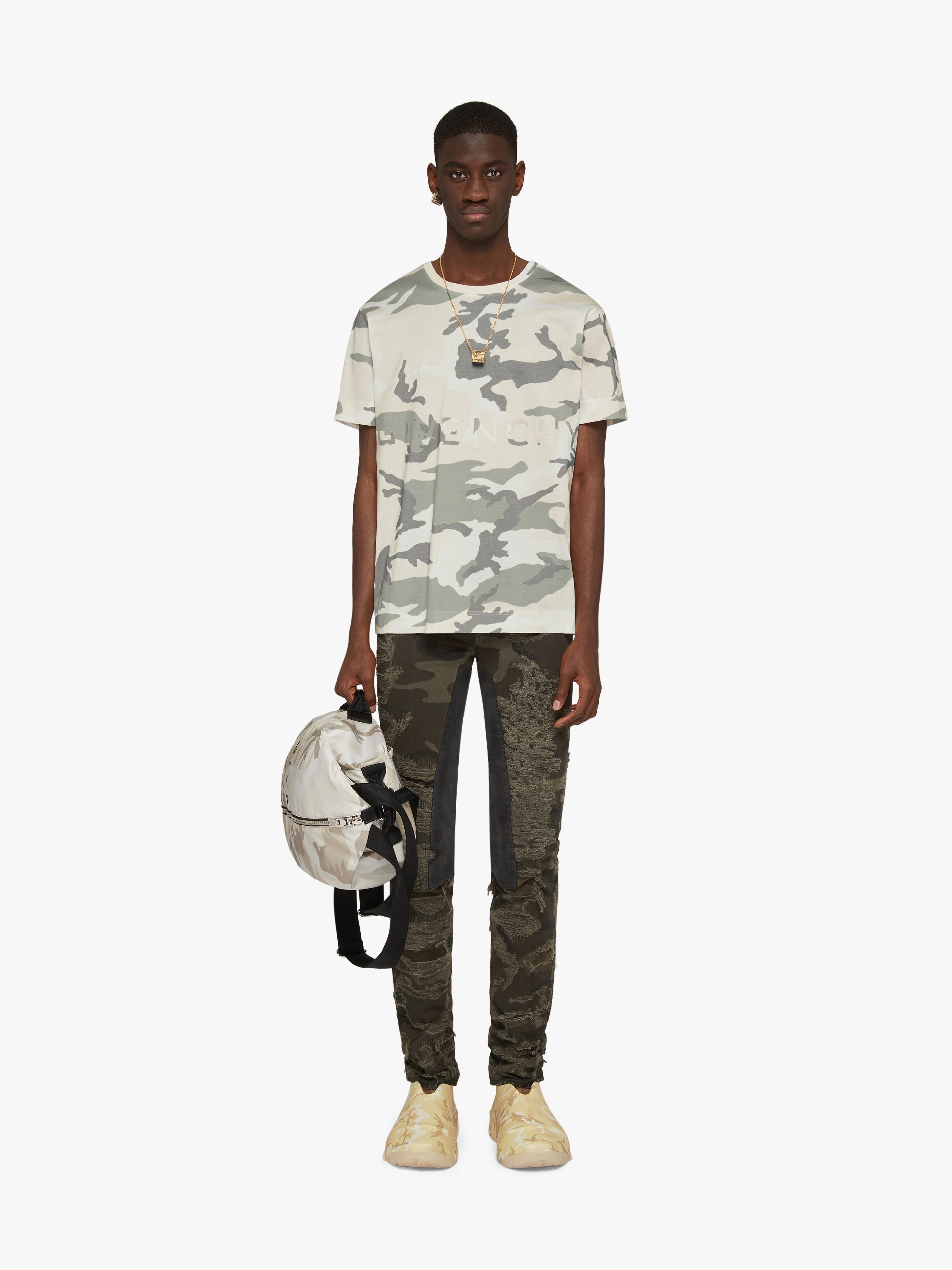 T-SHIRT IN GIVENCHY 4G CAMO JERSEY - 2