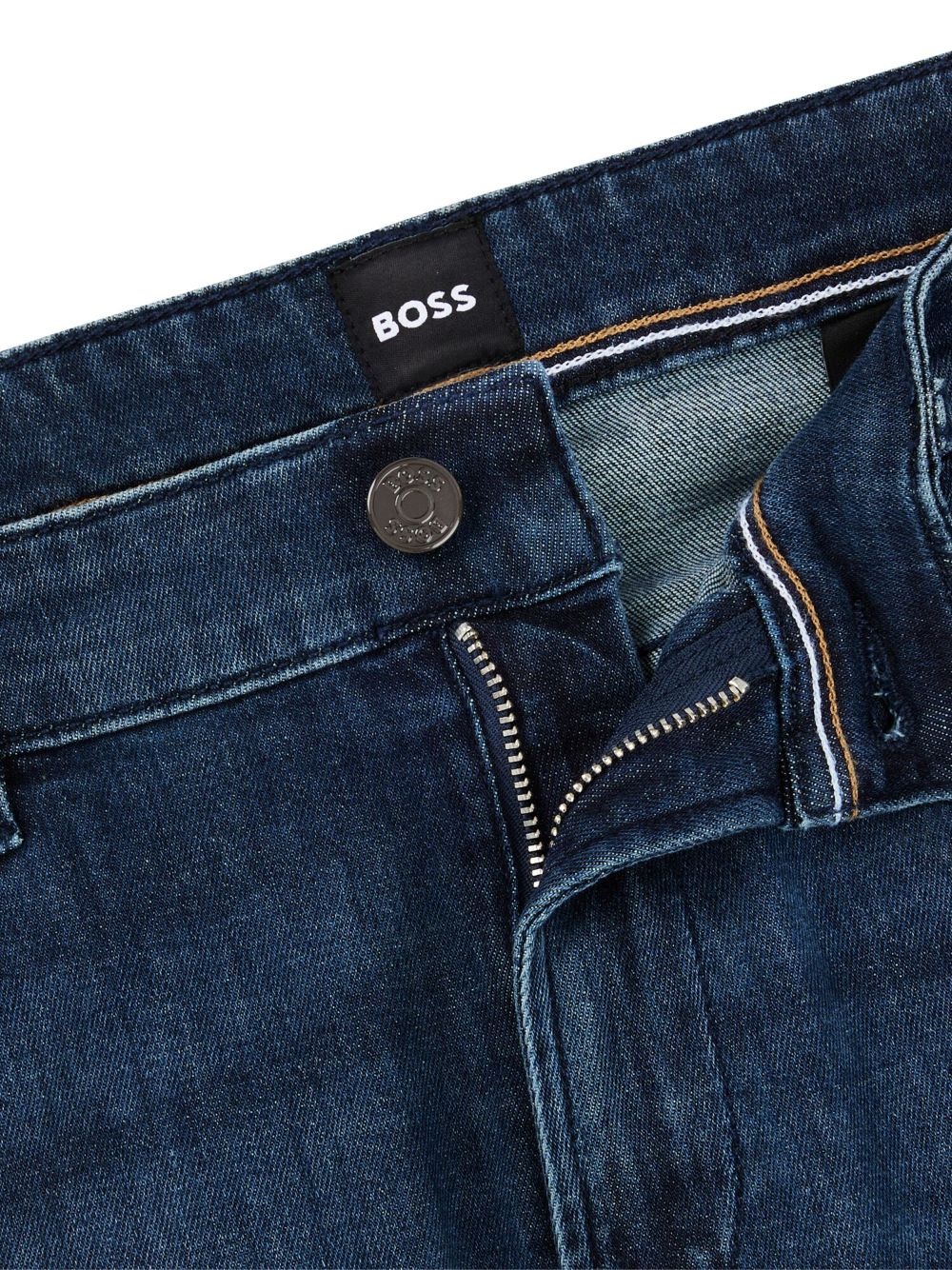 slim-fit cotton jeans - 6