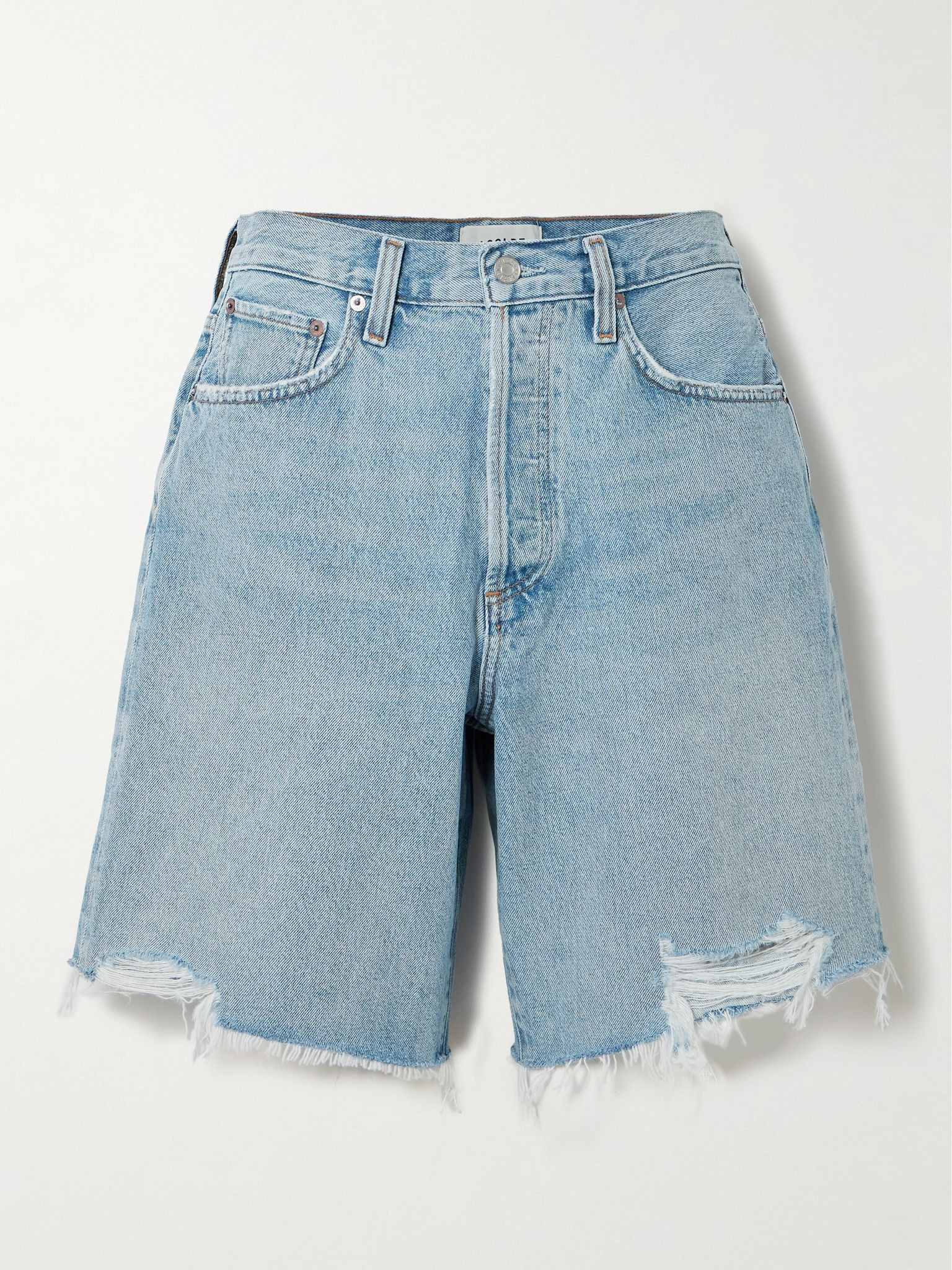 Indra distressed denim shorts Light denim - 1